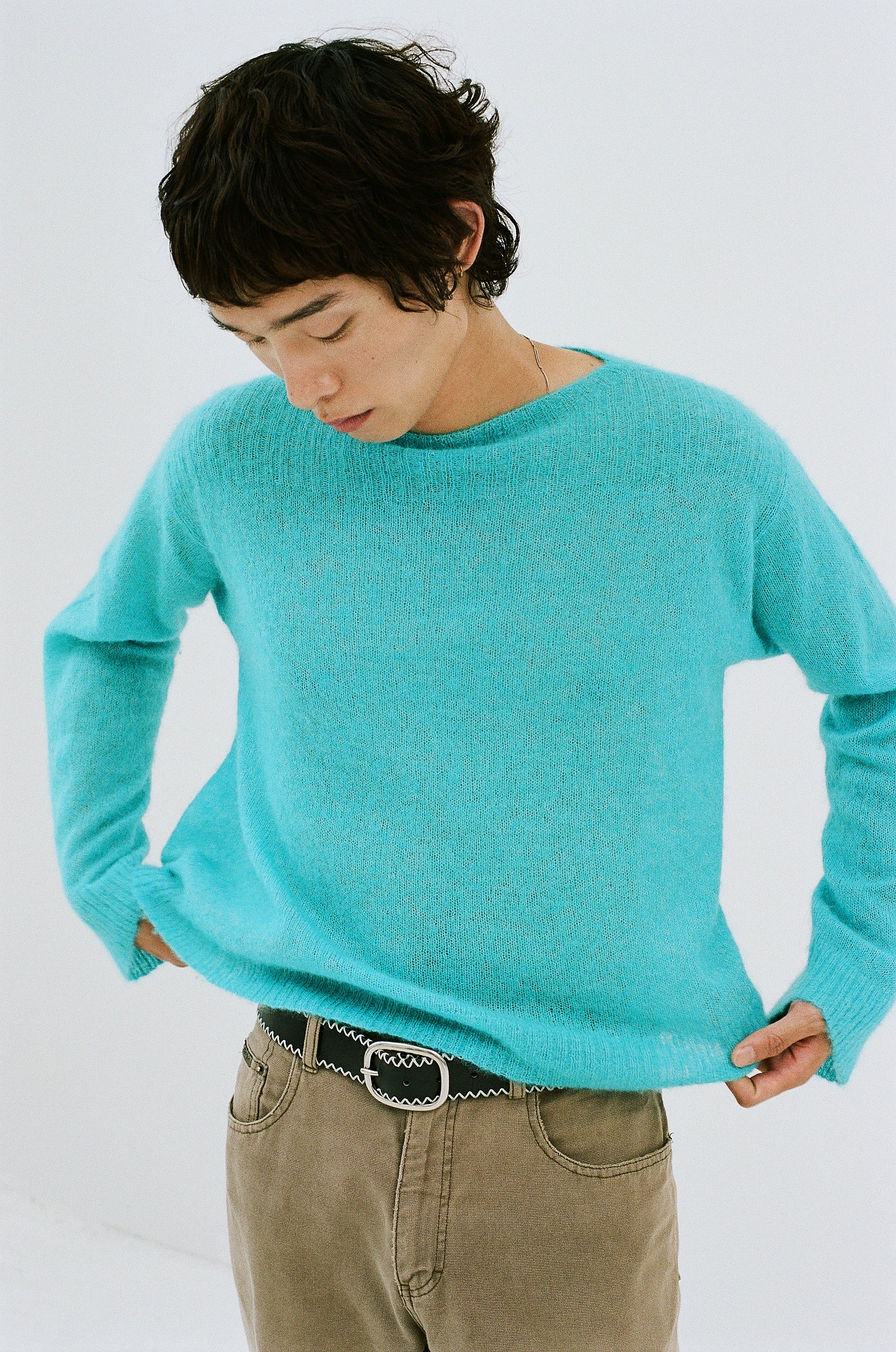 Mens - Aqua Boatneck