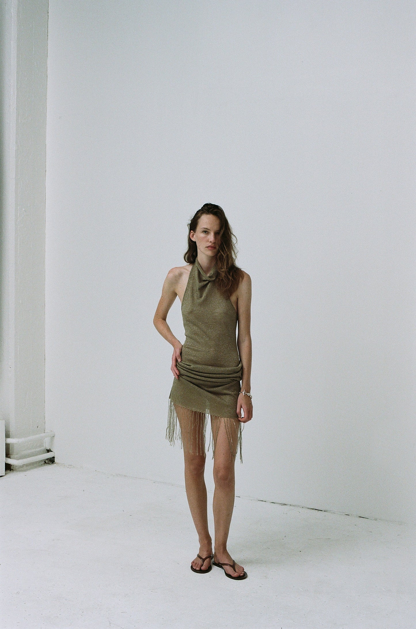Shimmy Dress - Gold