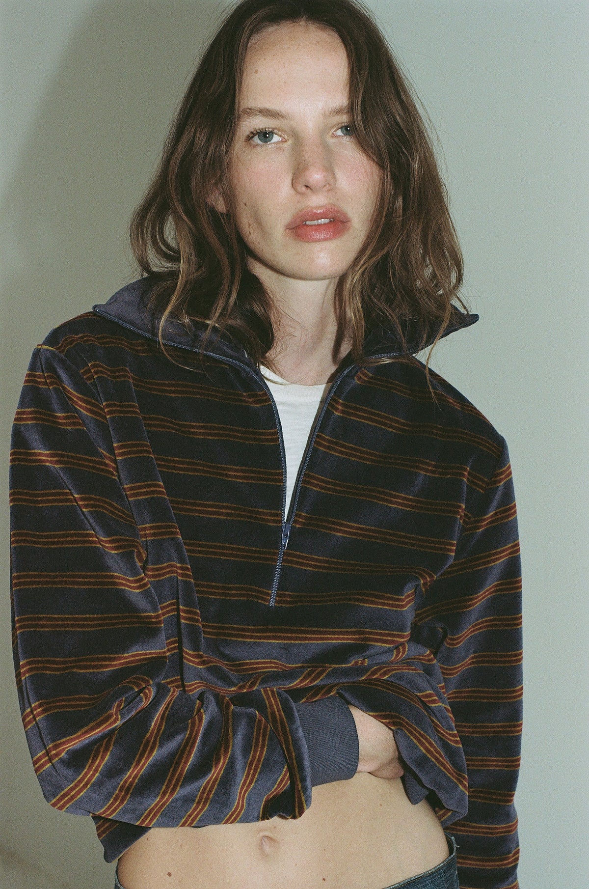 Phoenix Purple Pull Over - Cozy Stripe