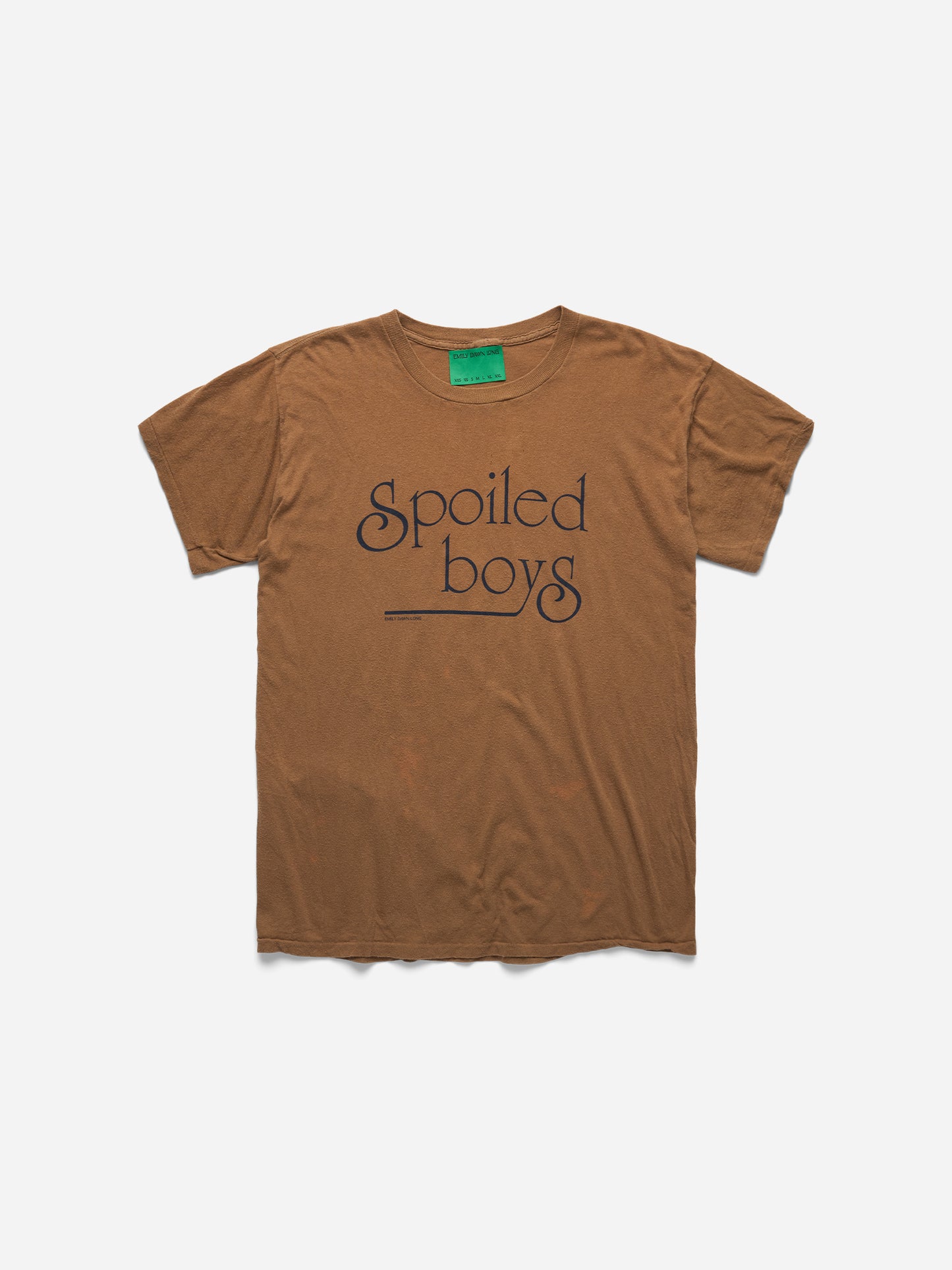SPOILED BOYS -  BROWN TEE_L (l)