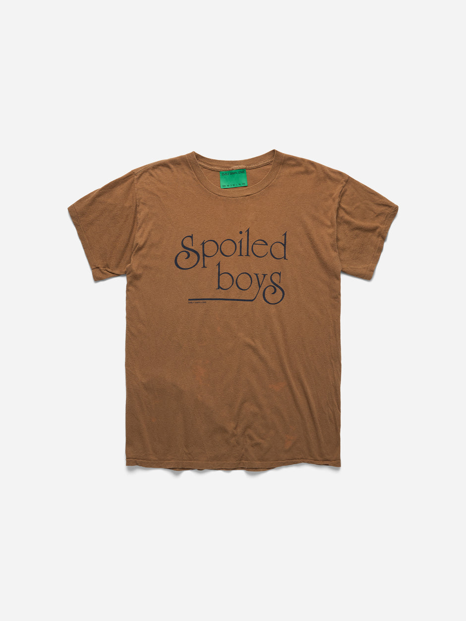 SPOILED BOYS -  BROWN TEE_L (l)