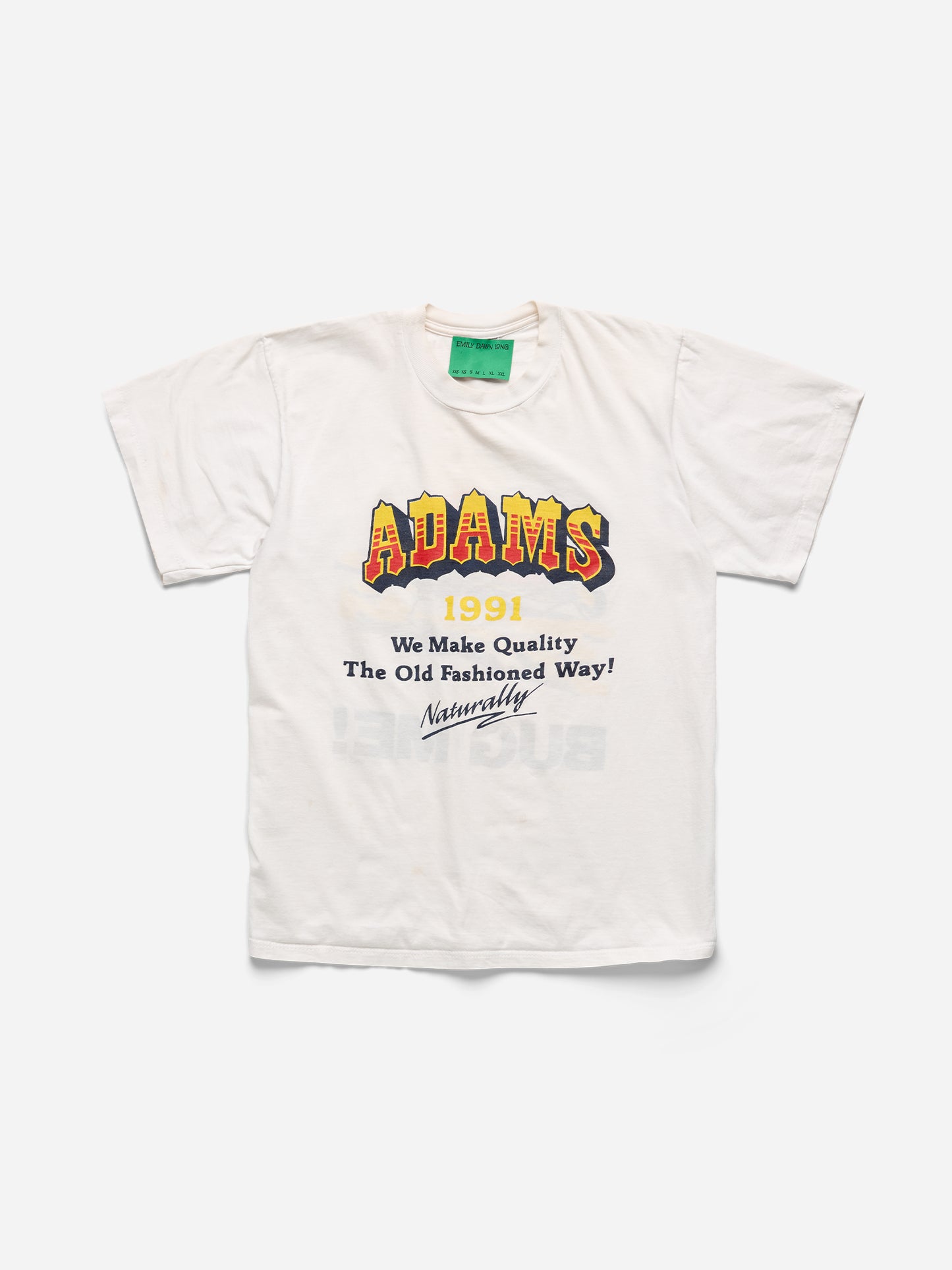 BUG ME! - WHITE TEE_ADAMS_S (c)