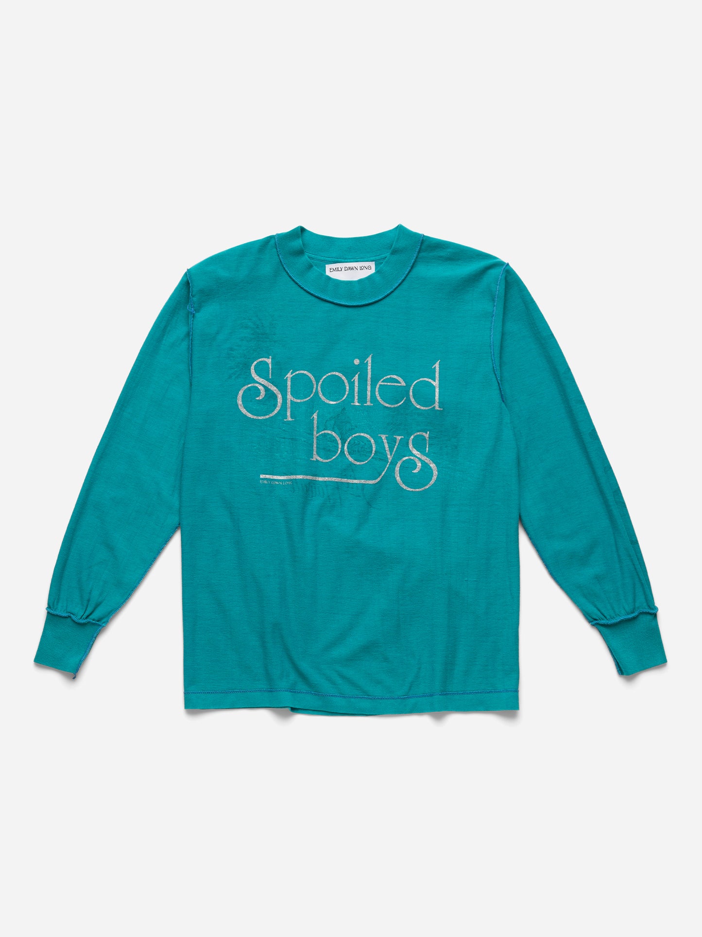 SPOILED BOYS -  TEAL LONGSLEEVE TEE_SKI_S/M (i)