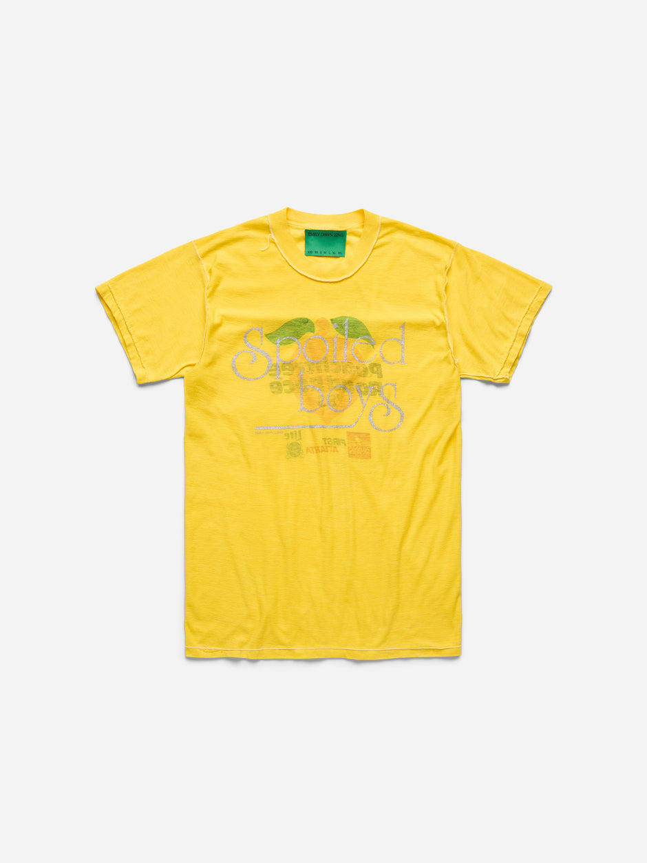 SPOILED BOYS -  YELLOW TEE_PEACH_S/M (j)