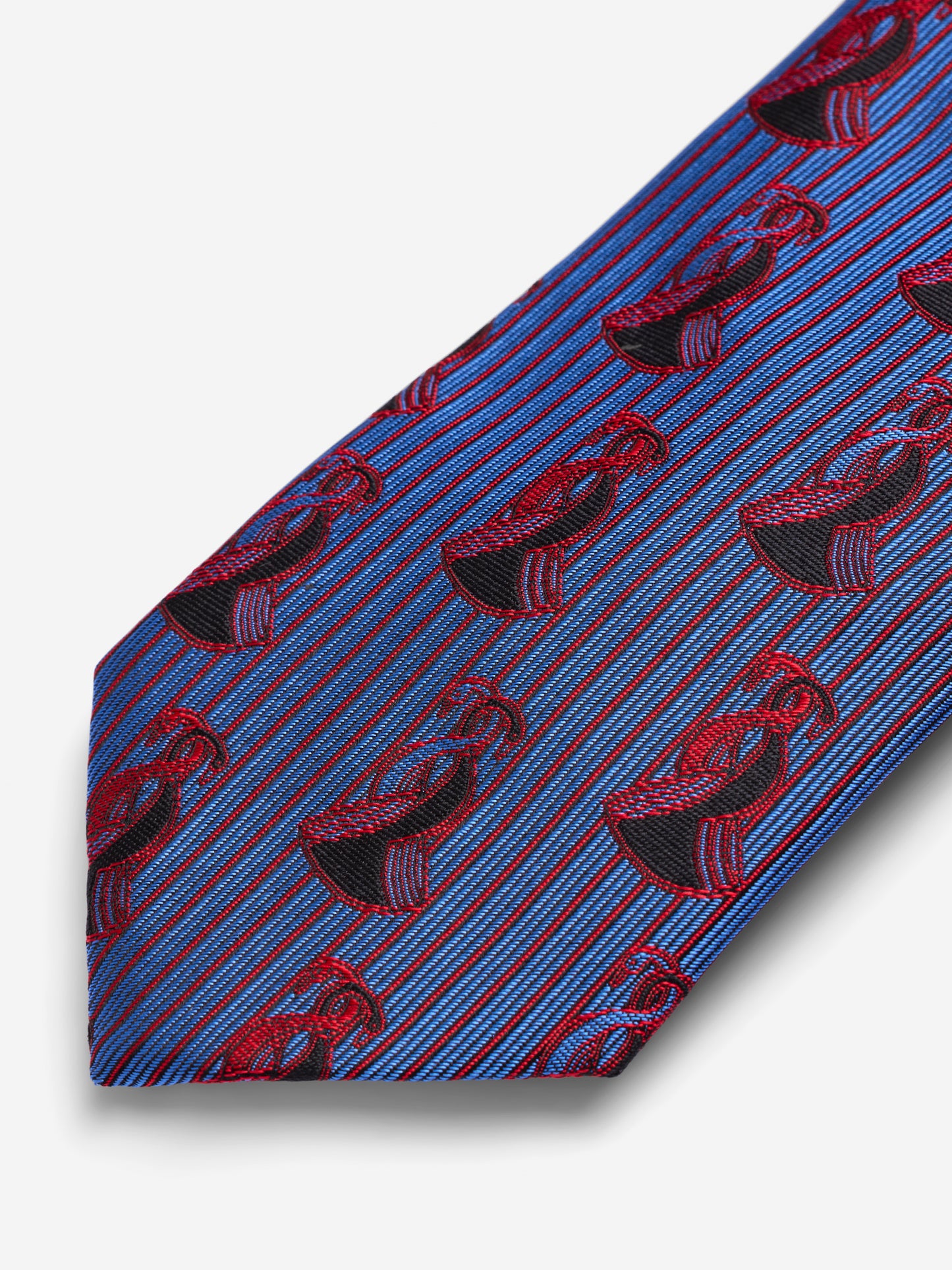 Kissing Swan Jacquard Tie