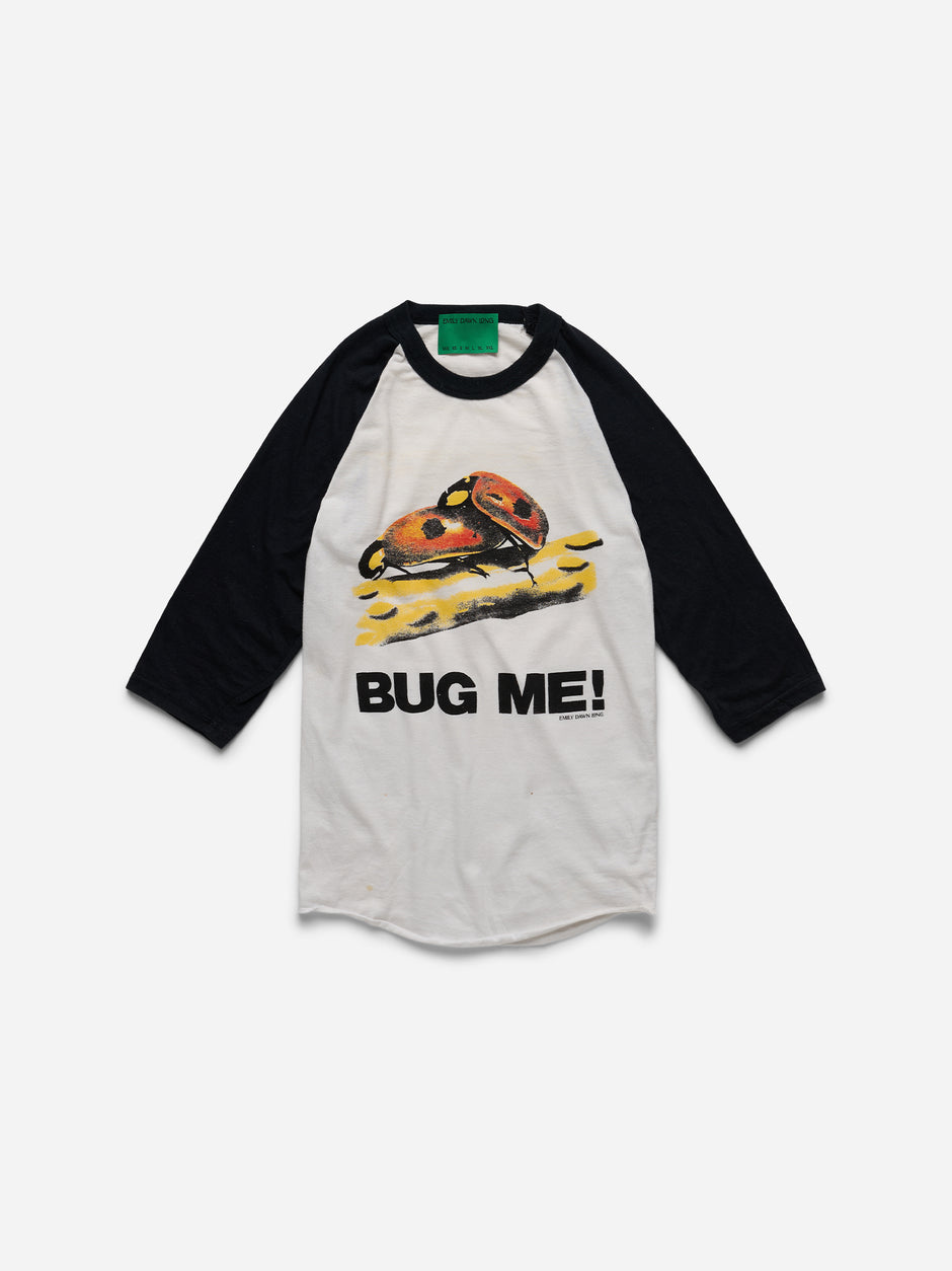 BUG ME! - White Black Raglan_S (mm)