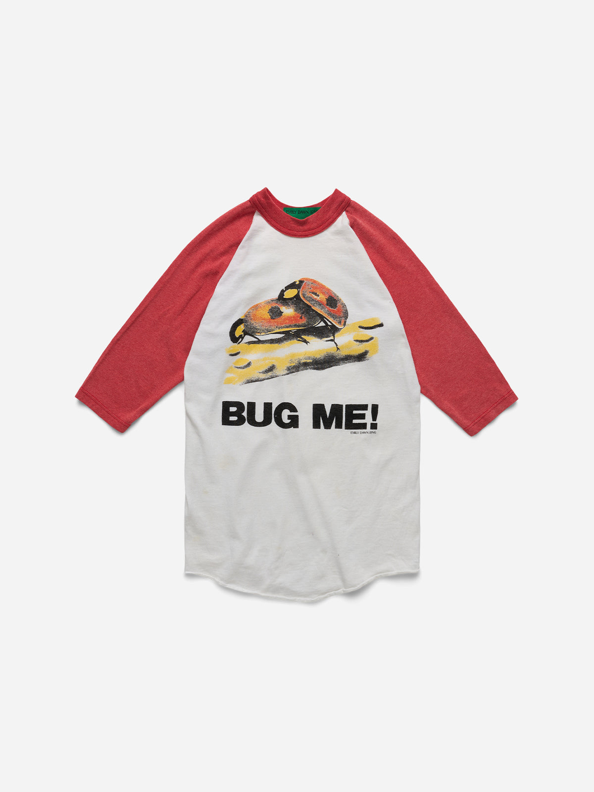 BUG ME! - White Red Raglan_S (g)