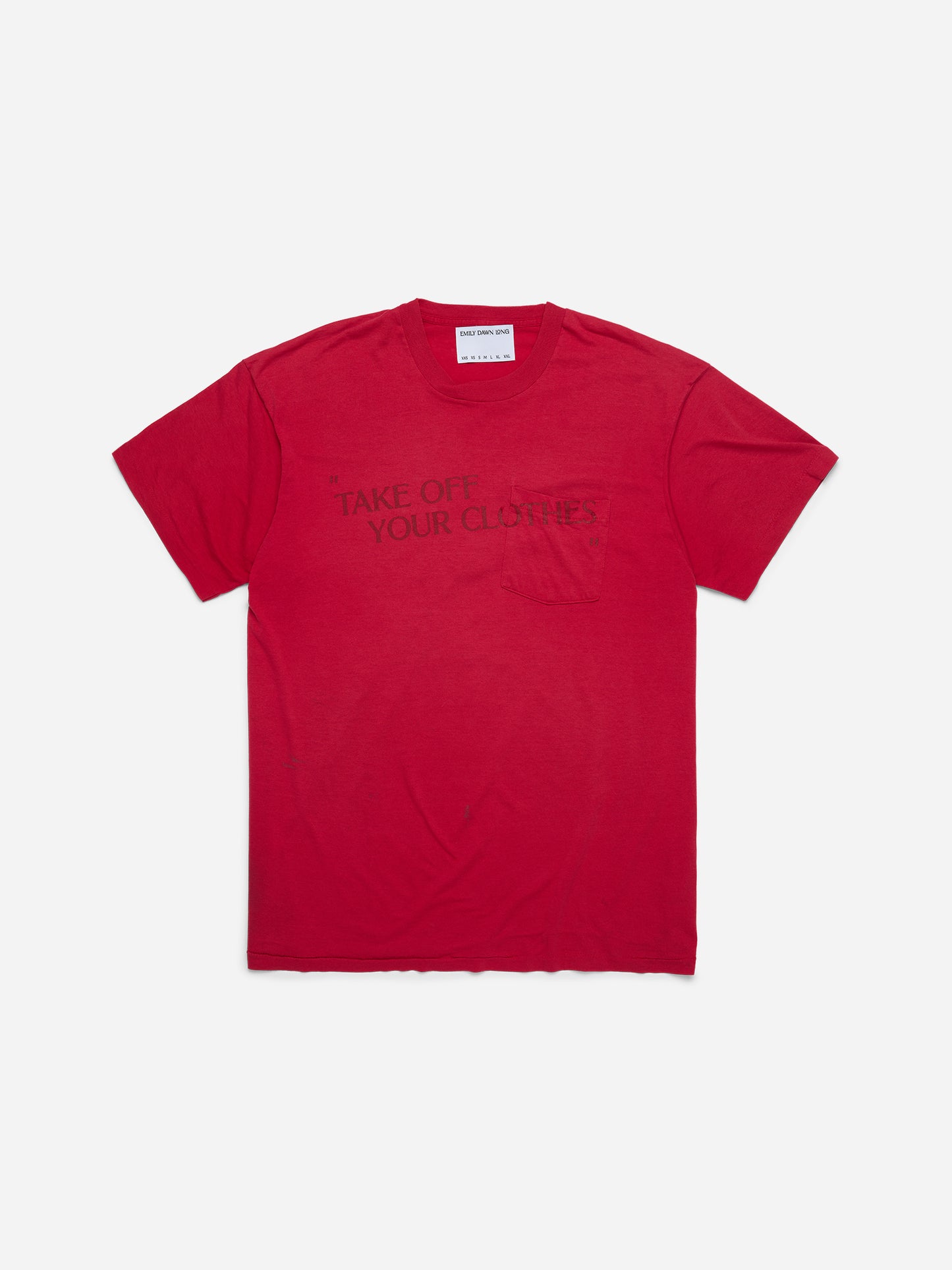 “TAKE OFF YOUR CLOTHES” - Red Tee2_ (g)