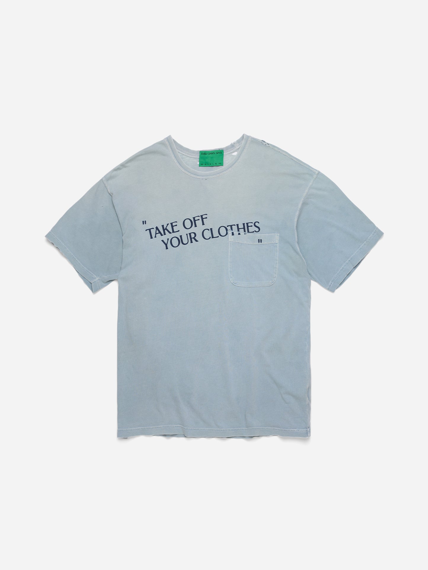 “TAKE OFF YOUR CLOTHES” - Faded Grey Tee_2XL (l)