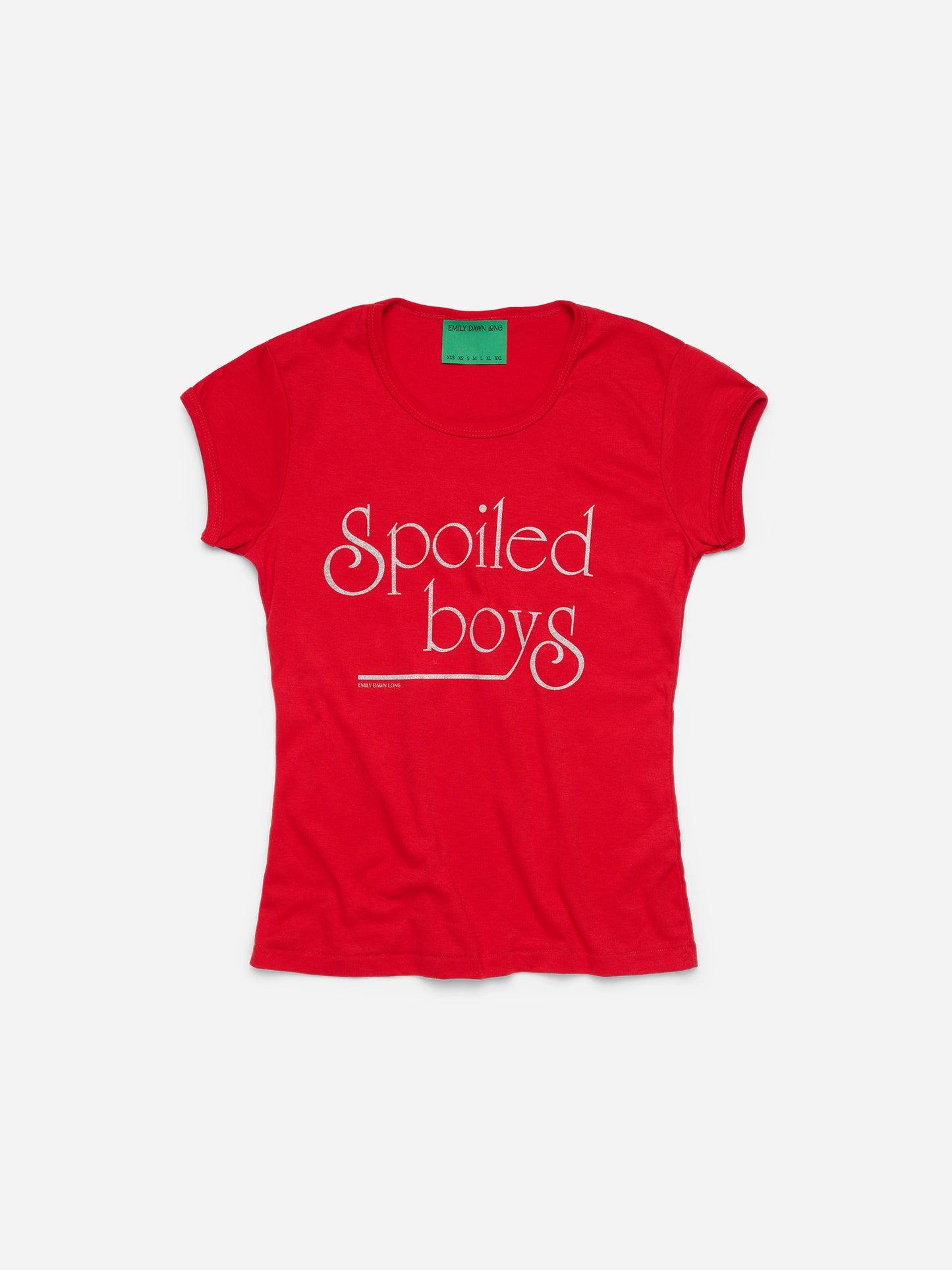 SPOILED BOYS - Women's Red Tee_M/L (d)