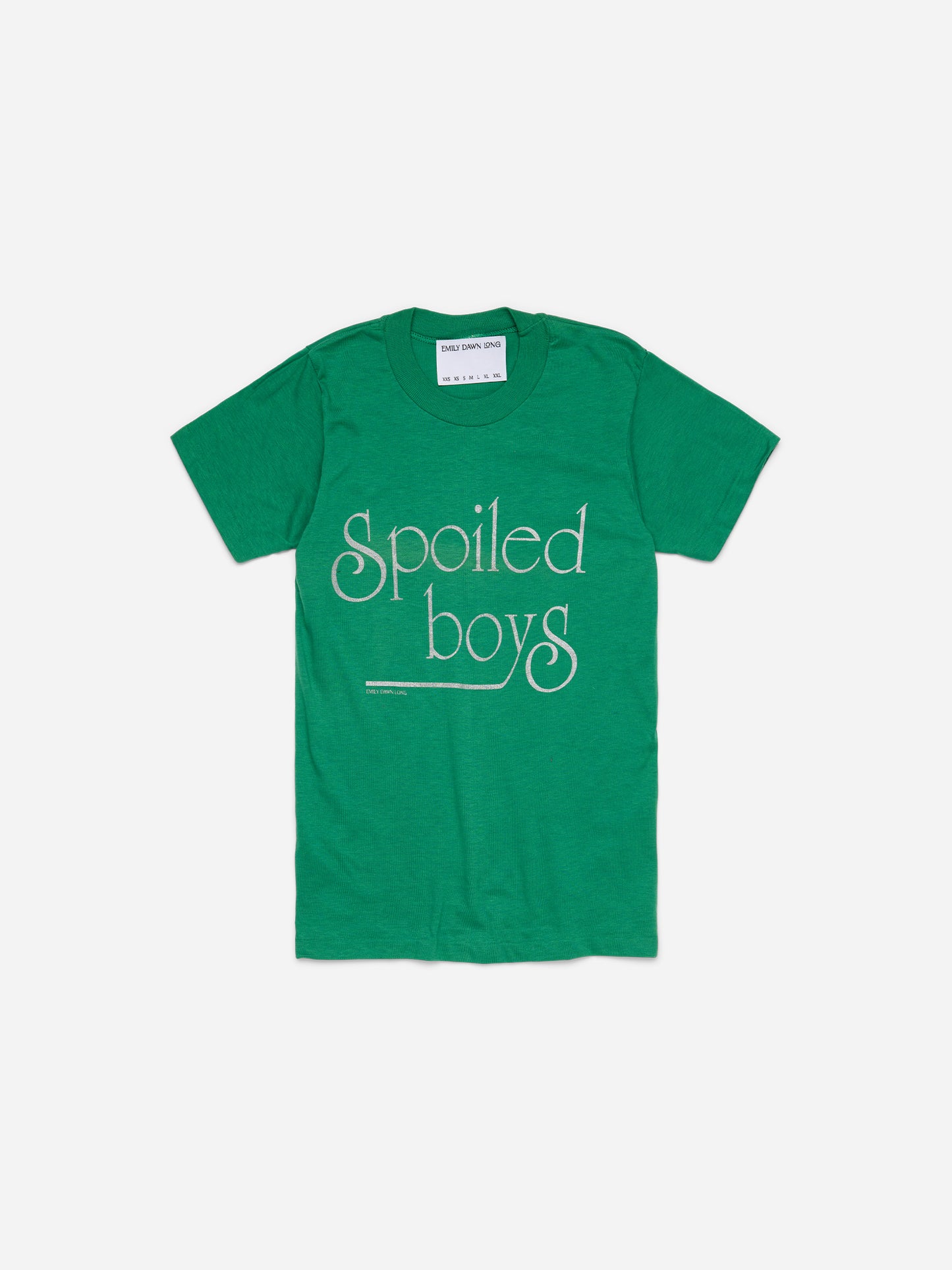 SPOILED BOYS - Green Tee_2XS/XS (e)