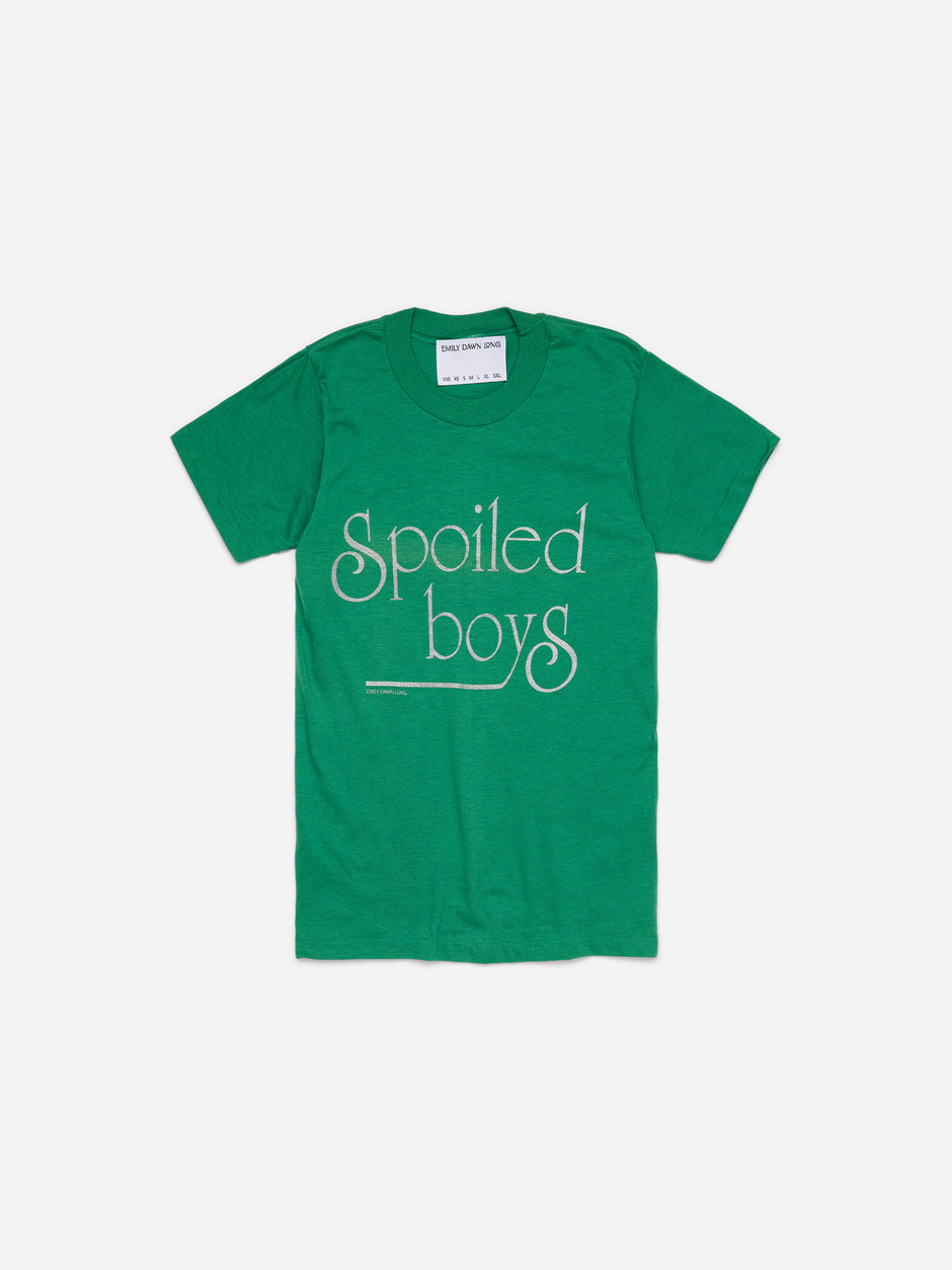 SPOILED BOYS - Green Tee_2XS/XS (e)