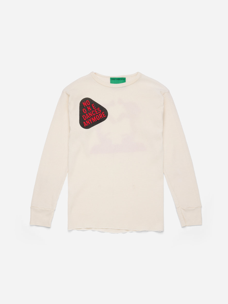 NO ONE DANCES ANYMORE - White Thermal Tee_S/M (g)