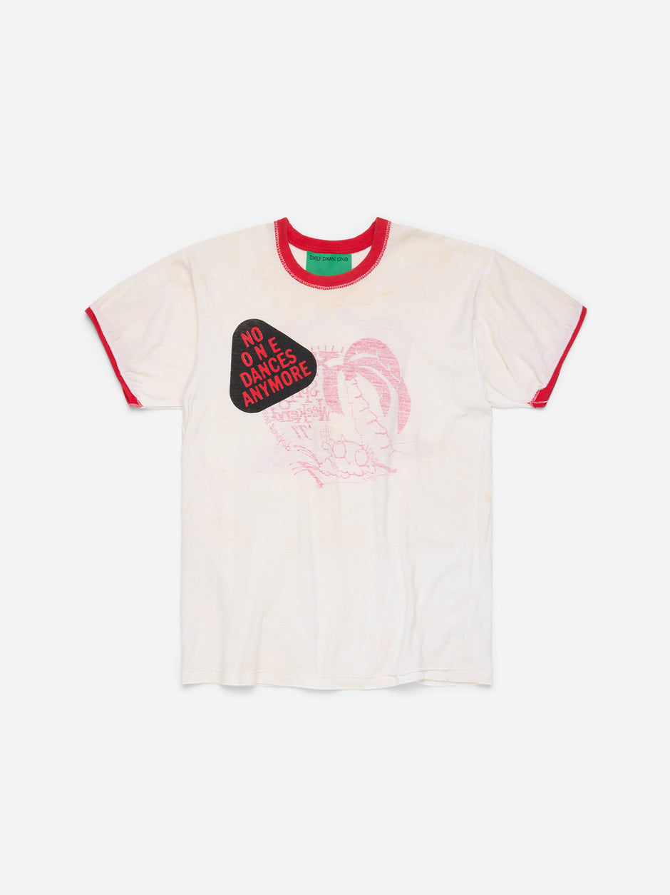 NO ONE DANCES ANYMORE - White Spring '77 Tee_M (k)