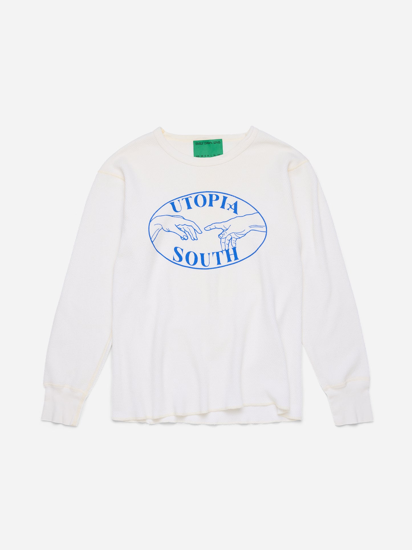 UTOPIA SOUTH - White Waffle Long Sleeve_S/M (g)