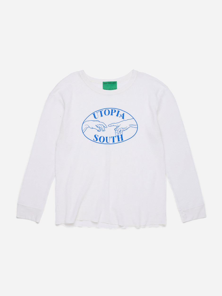 UTOPIA SOUTH - White Waffle Long Sleeve_XL (f)