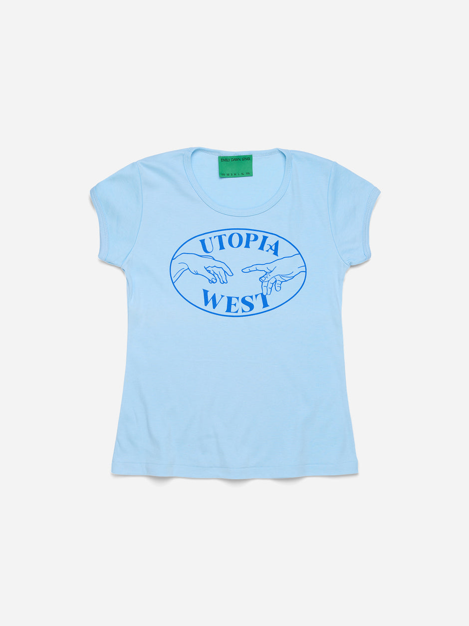 UTOPIA WEST - Baby Blue Tee_L (b)