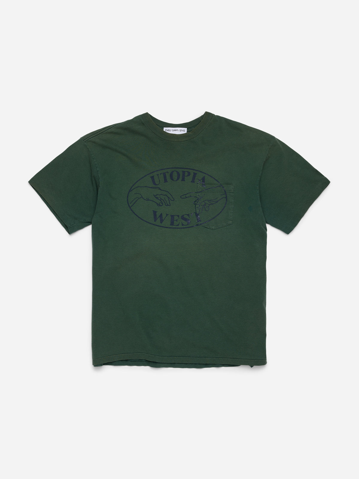 UTOPIA WEST - Forest Green Tee_Pocket_L (d)