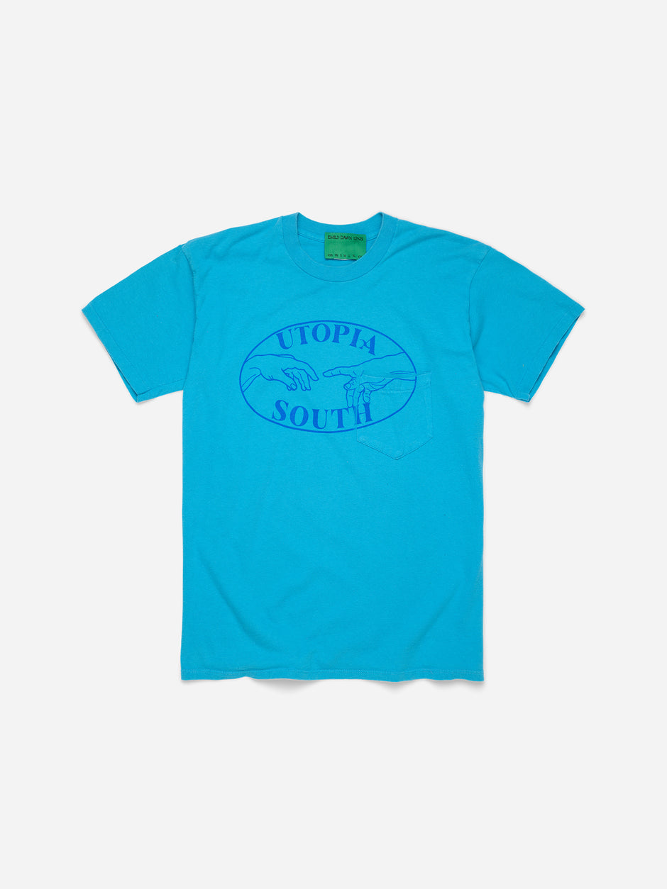 UTOPIA SOUTH - Blue Tee_Pocket_S/K (j)