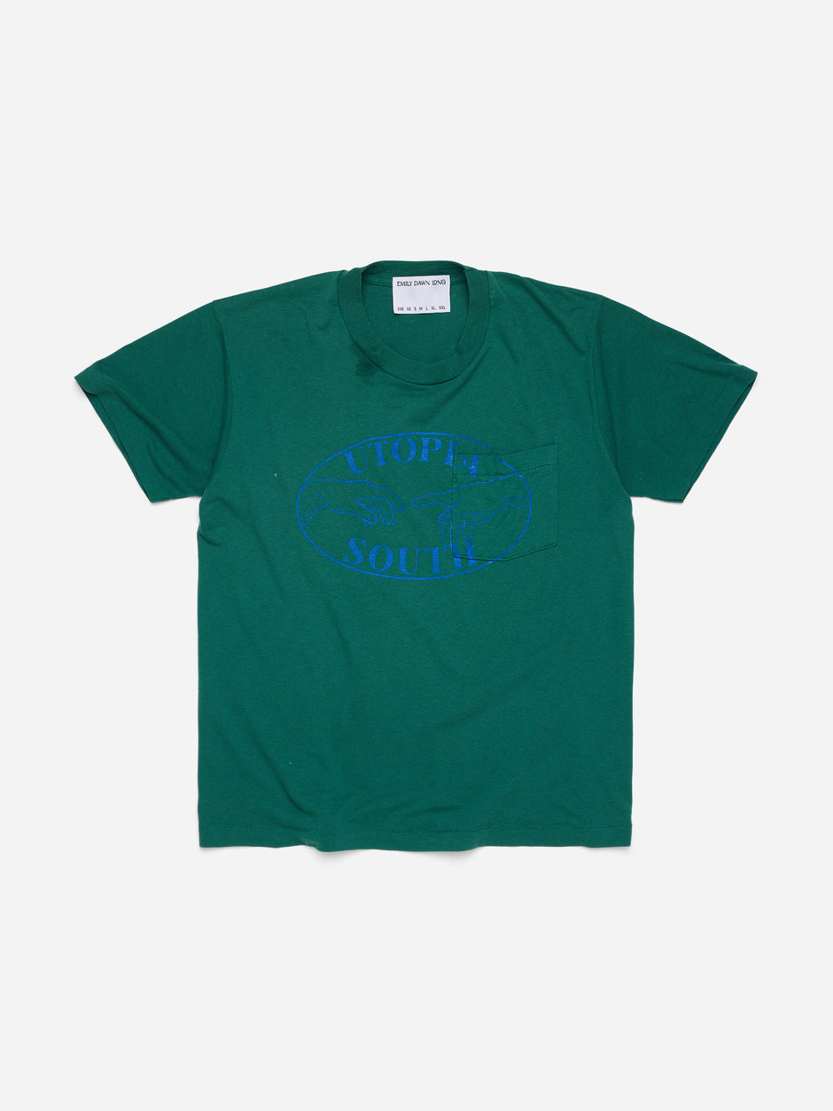 UTOPIA SOUTH - Green Tee_Pocket_M (k)