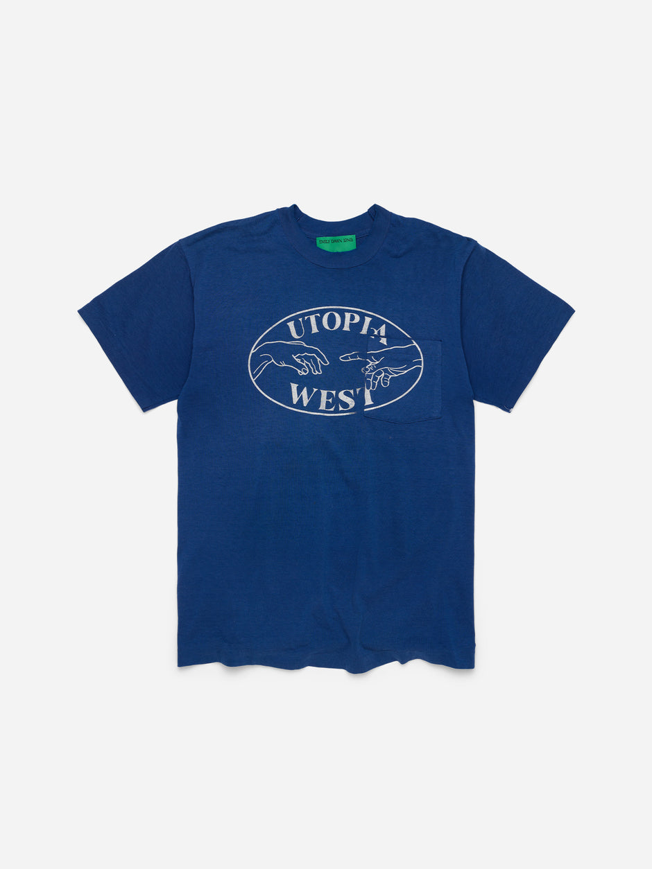 UTOPIA WEST - Blue Tee_Pocket_XL (g)