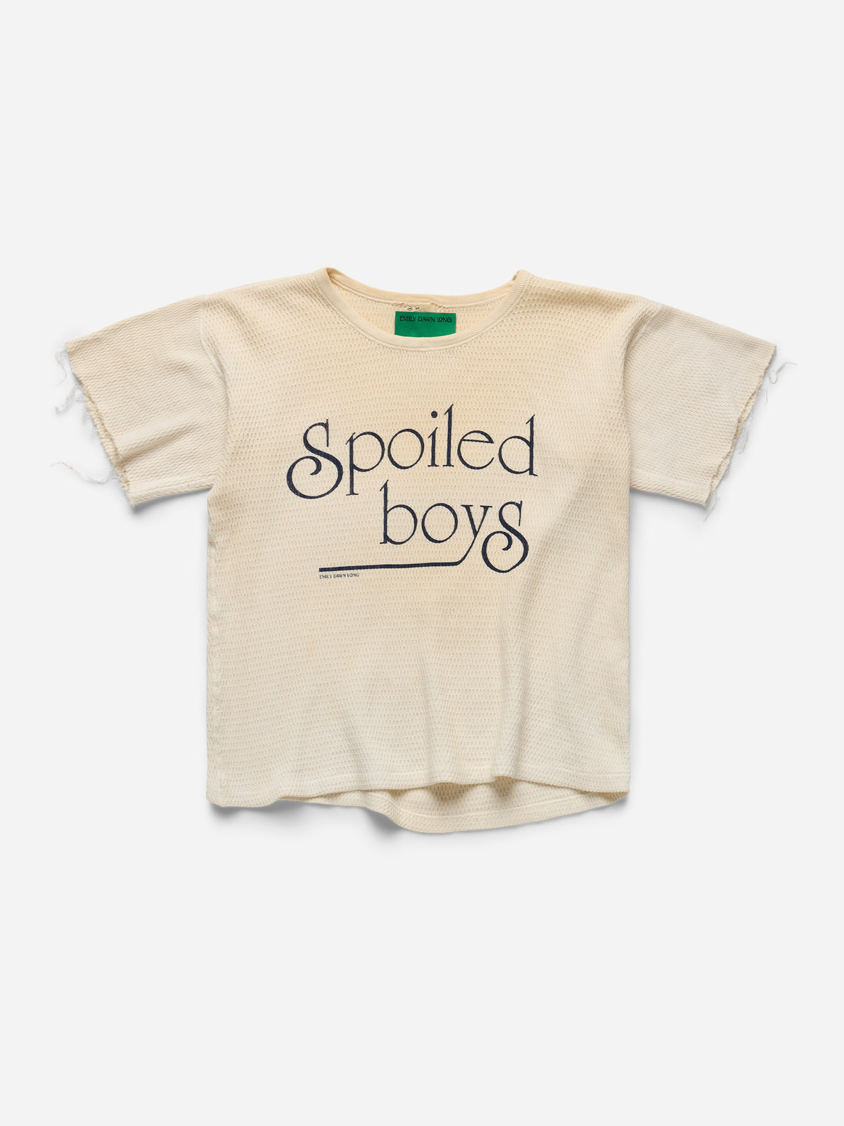 SPOILED BOYS - White Waffle Thermal_Cutoff_M (o)