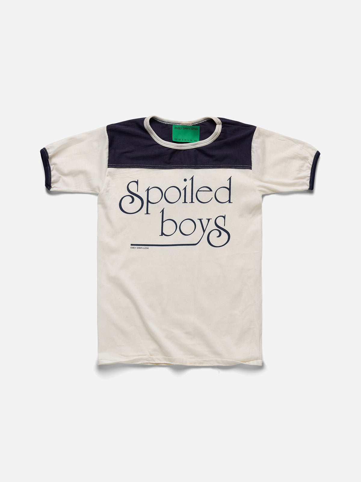 SPOILED BOYS - Navy White Ringer_S (c)