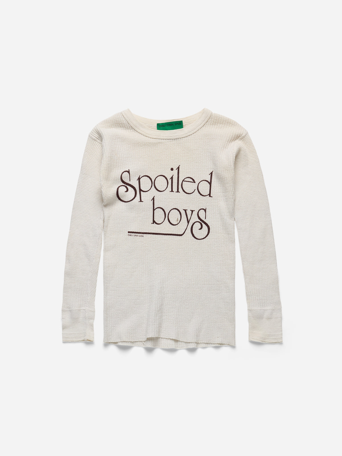 SPOILED BOYS - White Waffle Thermal_XXS (ee)