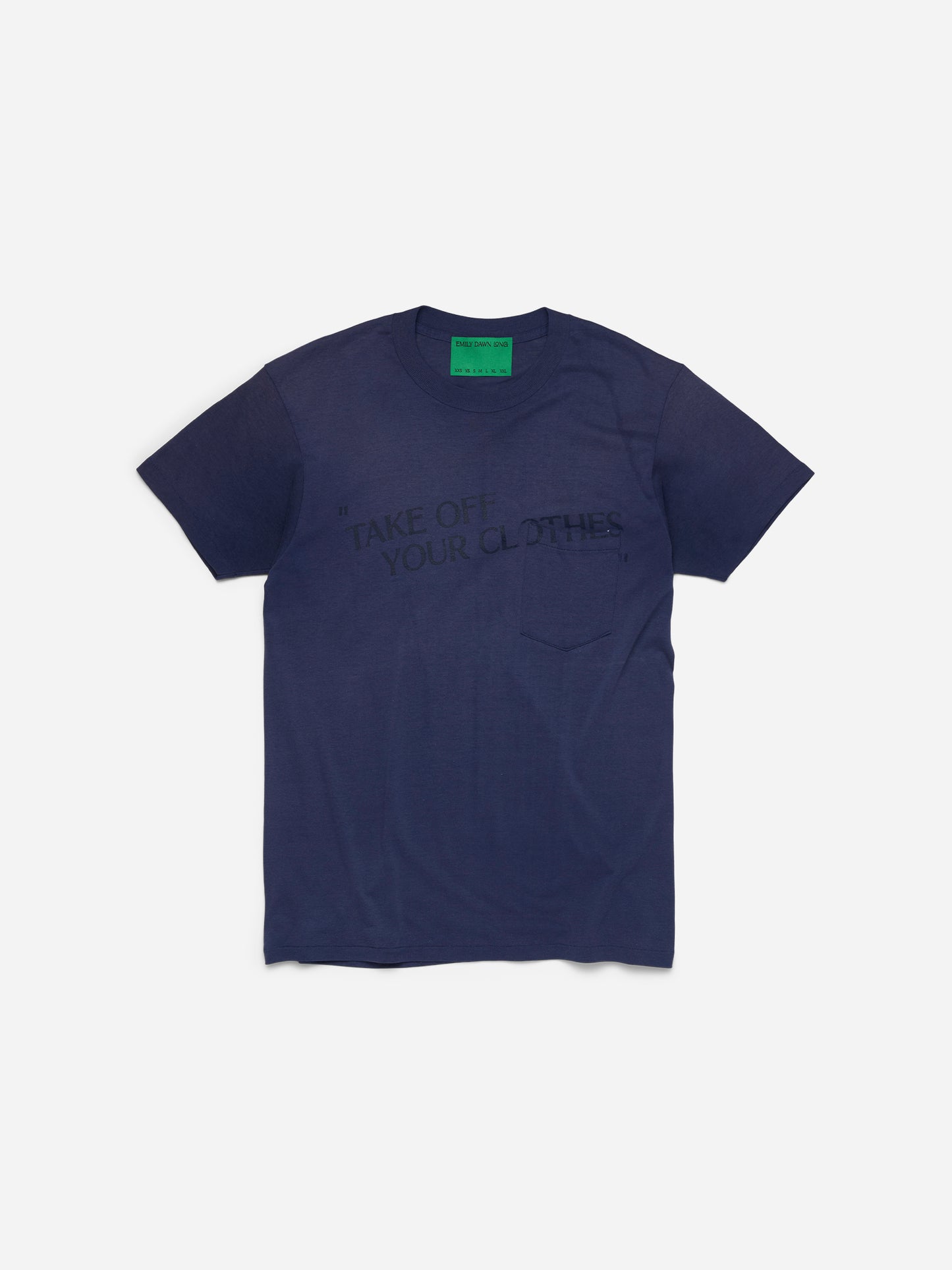“TAKE OFF YOUR CLOTHES” 13  - Navy 1_Pocket_M
