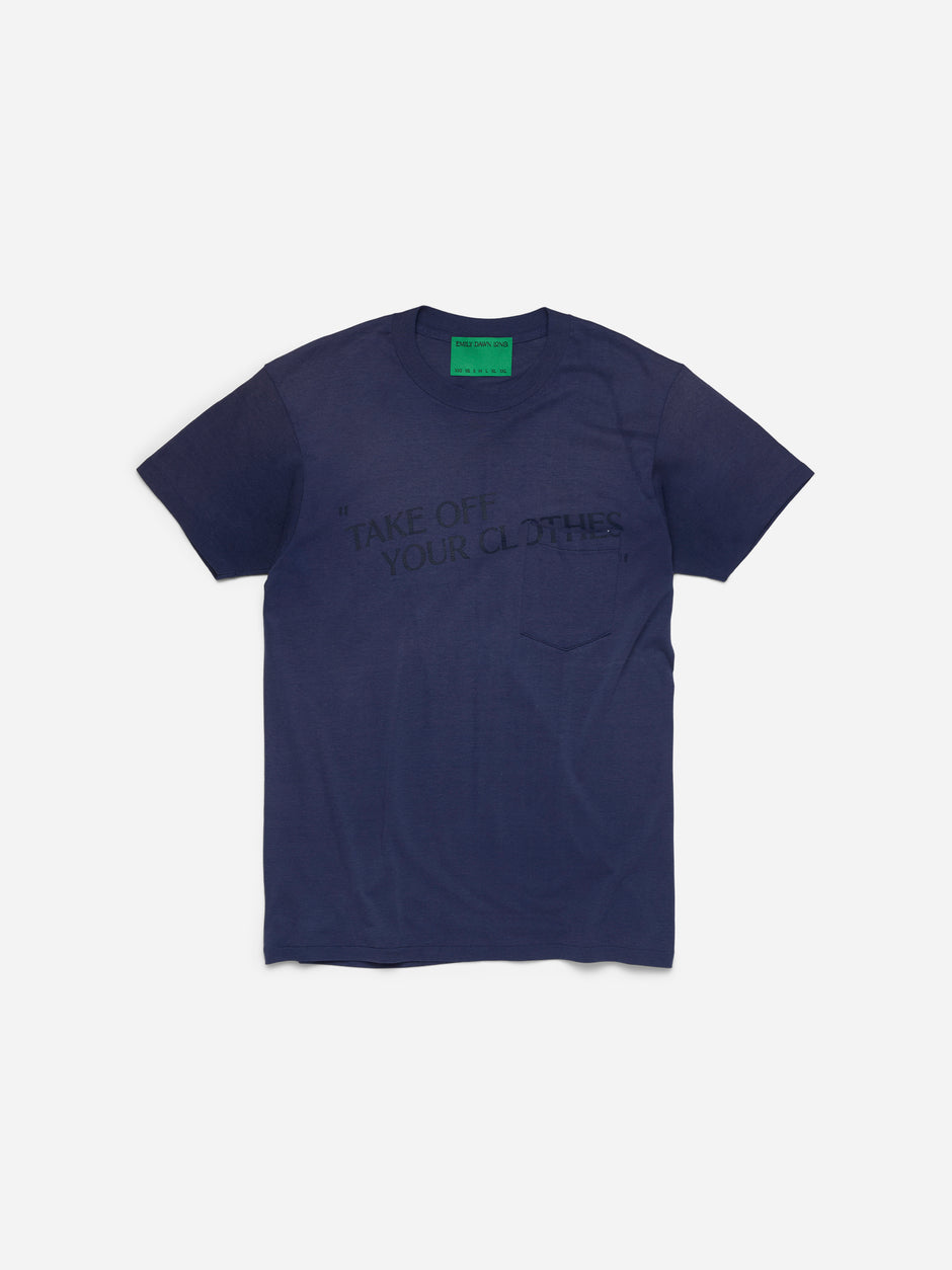 “TAKE OFF YOUR CLOTHES” 13  - Navy 1_Pocket_M