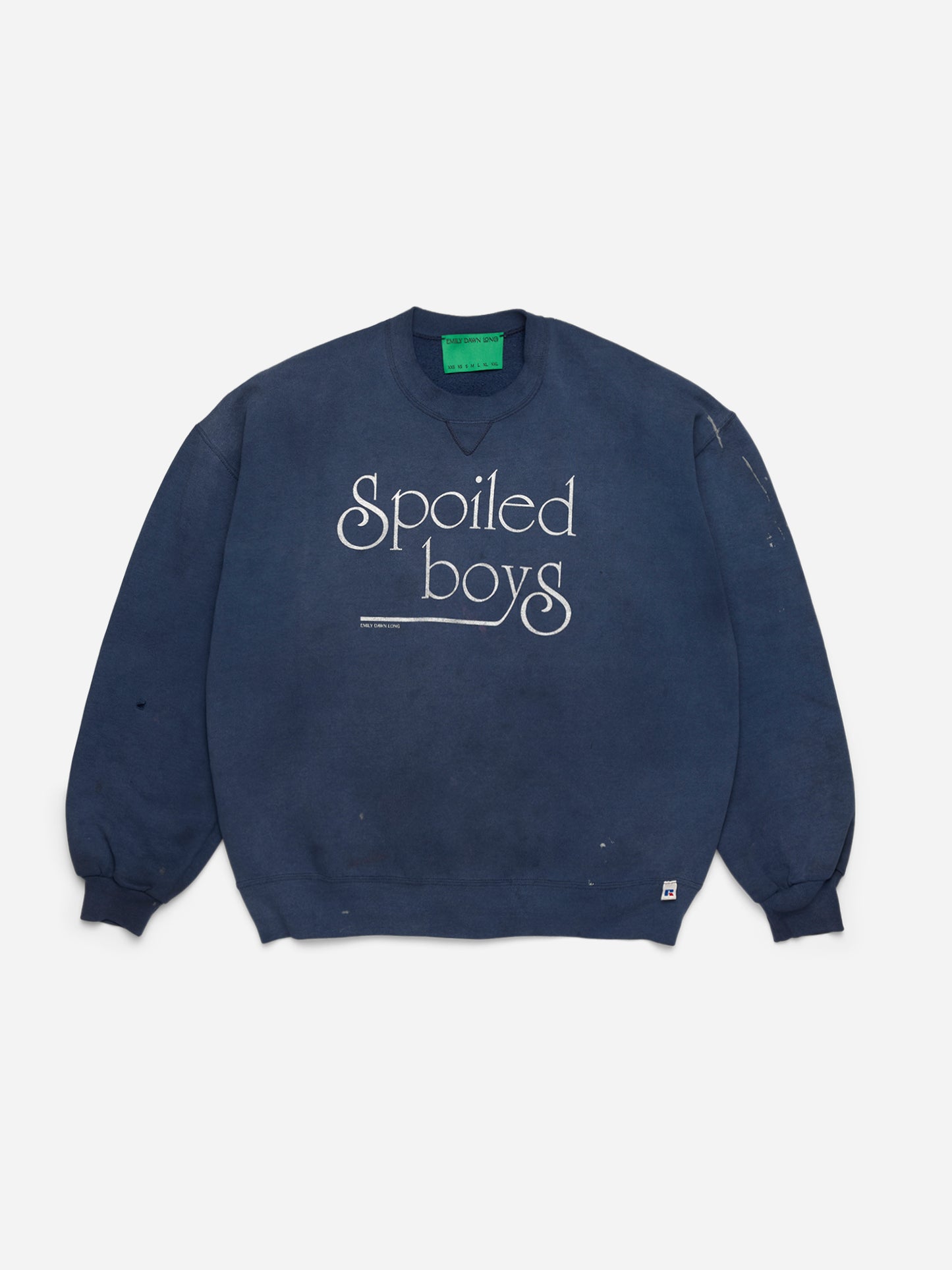 SPOILED BOYS NAVY_RUSSELL CREWNECK