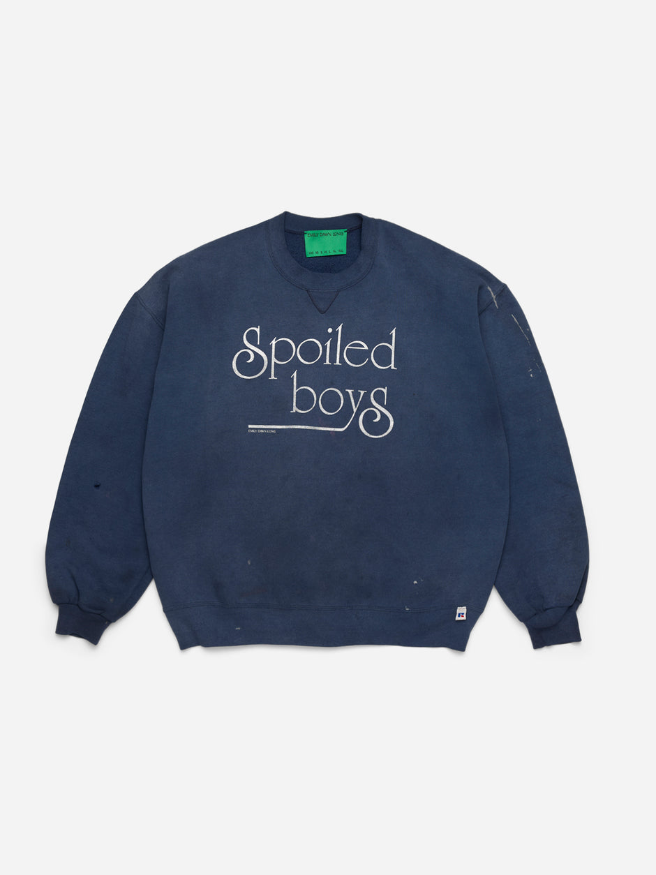 SPOILED BOYS NAVY_RUSSELL CREWNECK