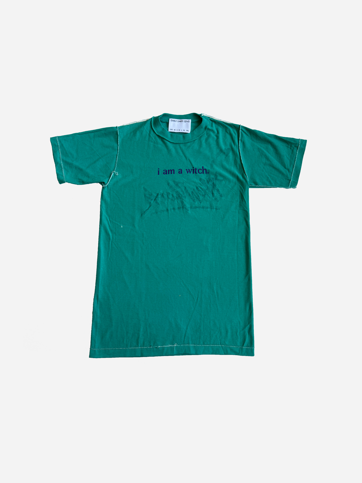 i am a witch. turquoise new york tee - small