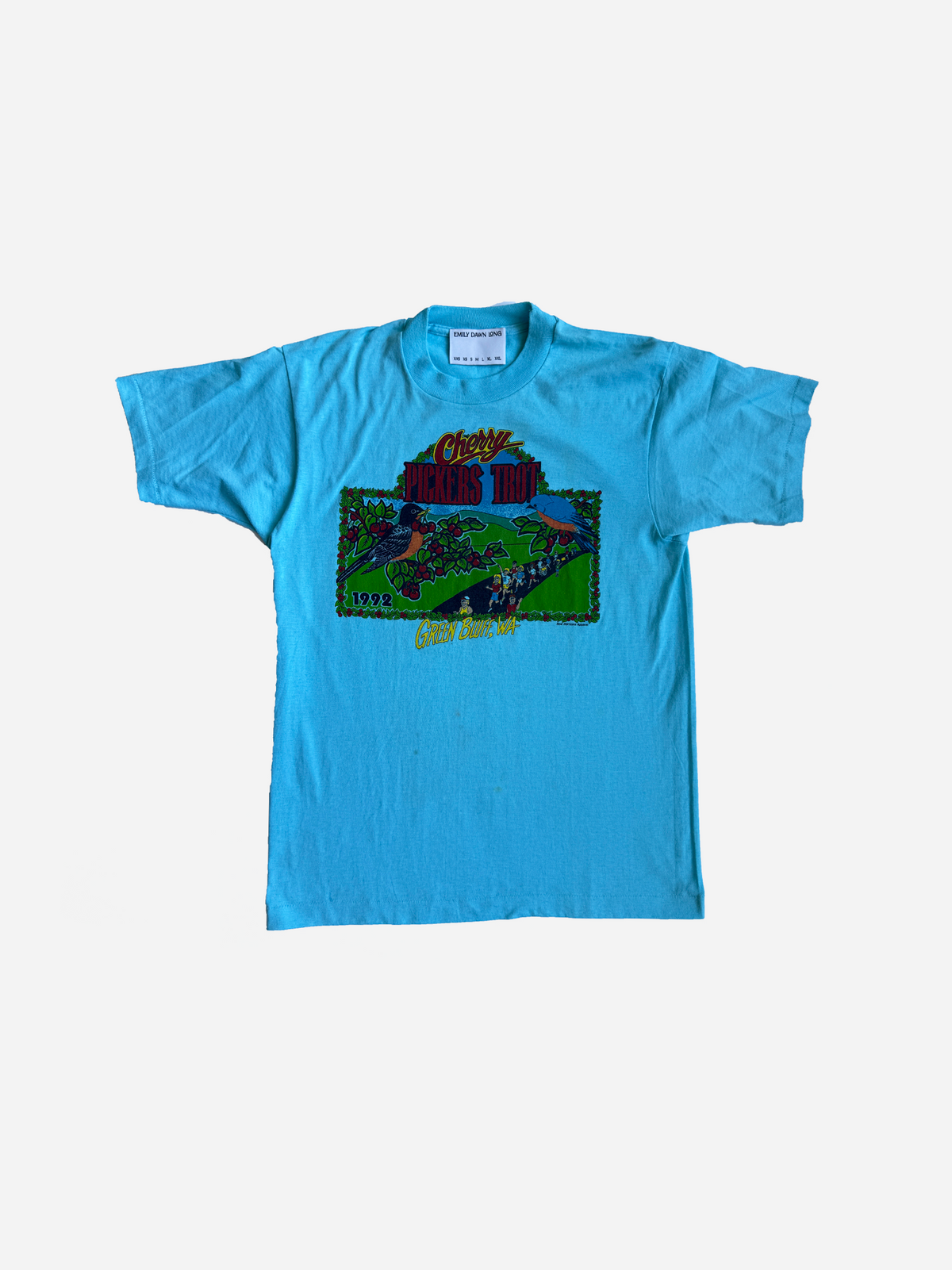 i am a witch. teal cherry tee - large