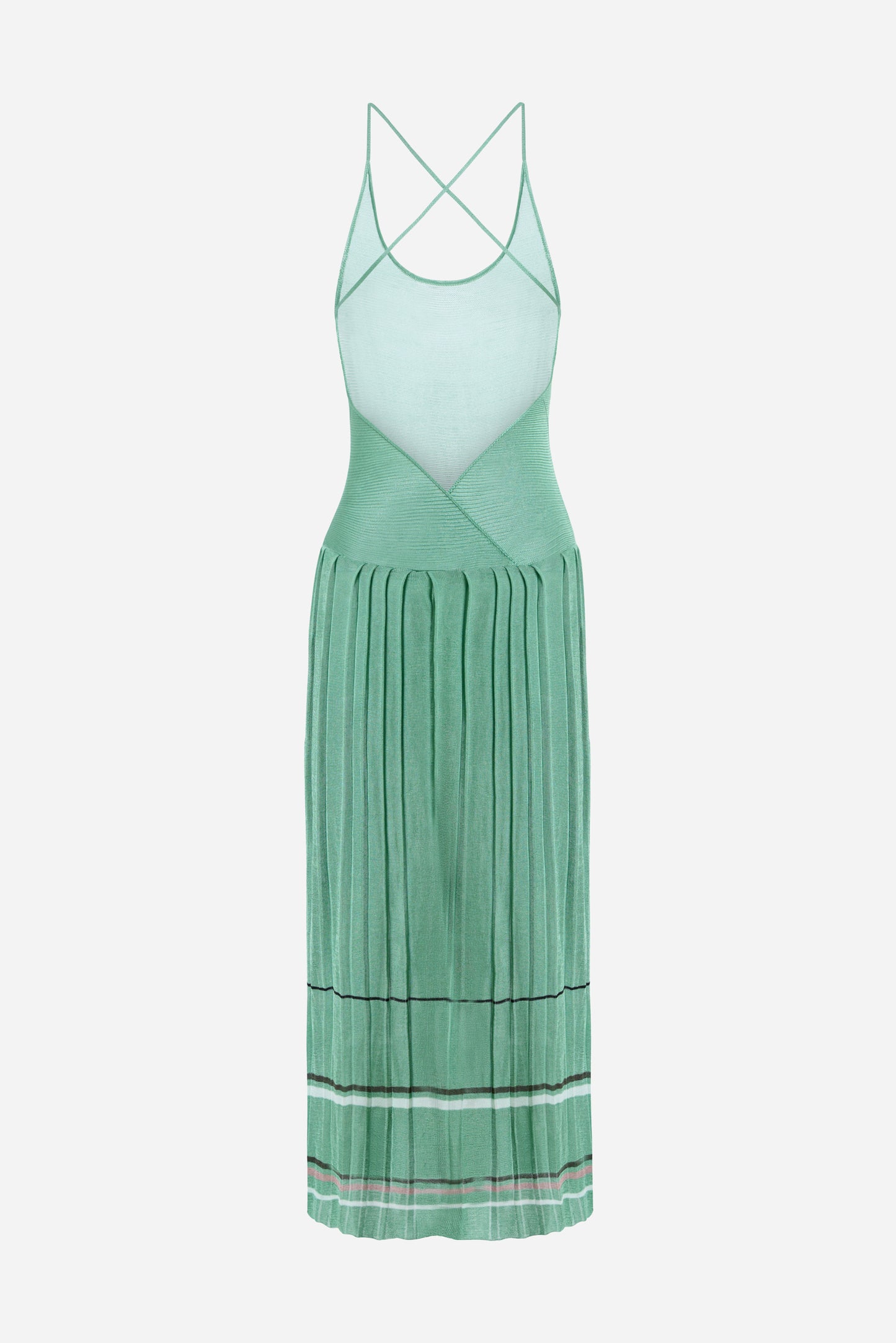 KINGSLEY PLEATED MIDI DRESS - Lily Pad