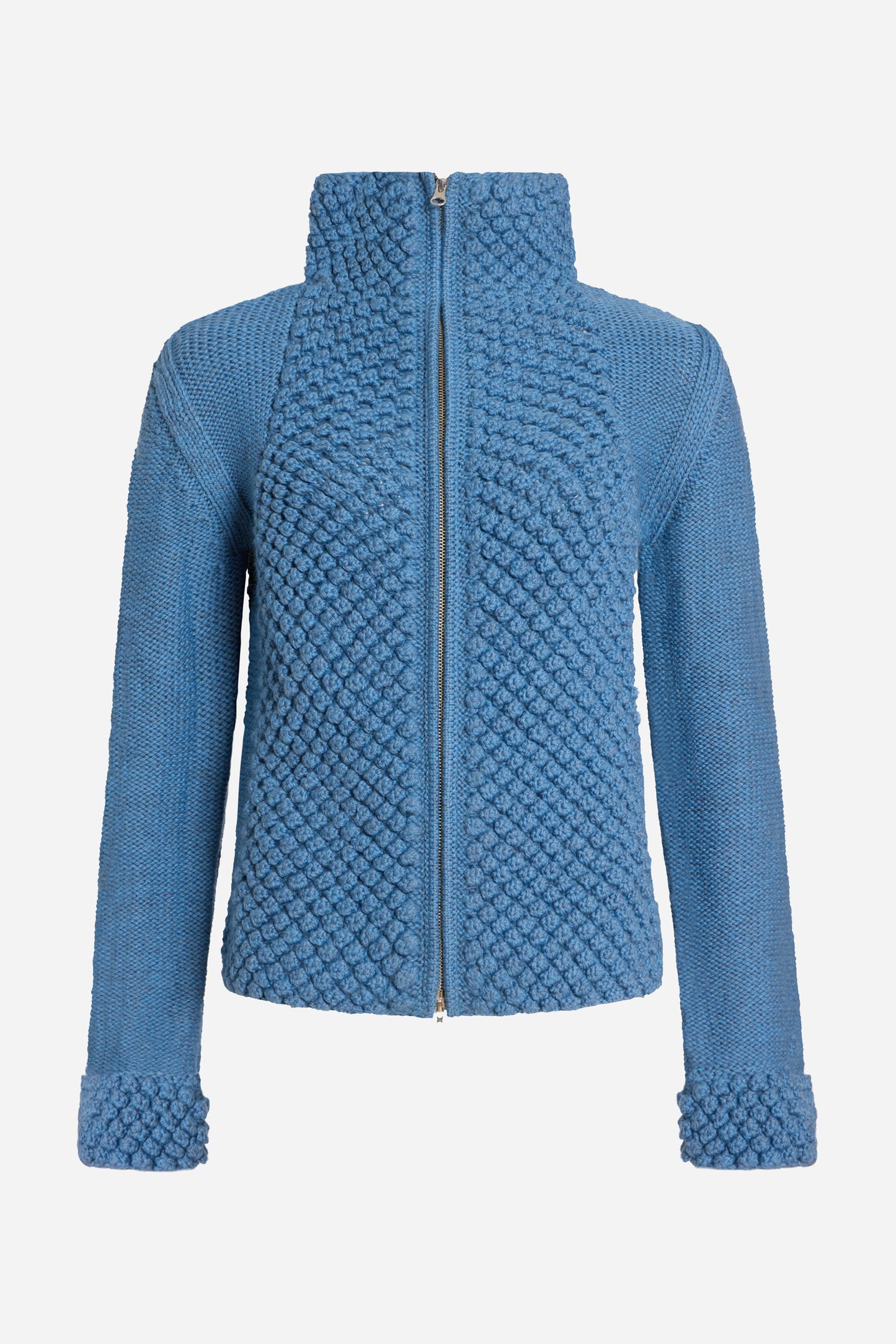 Popcorn Dbl Zip-Up - Wool