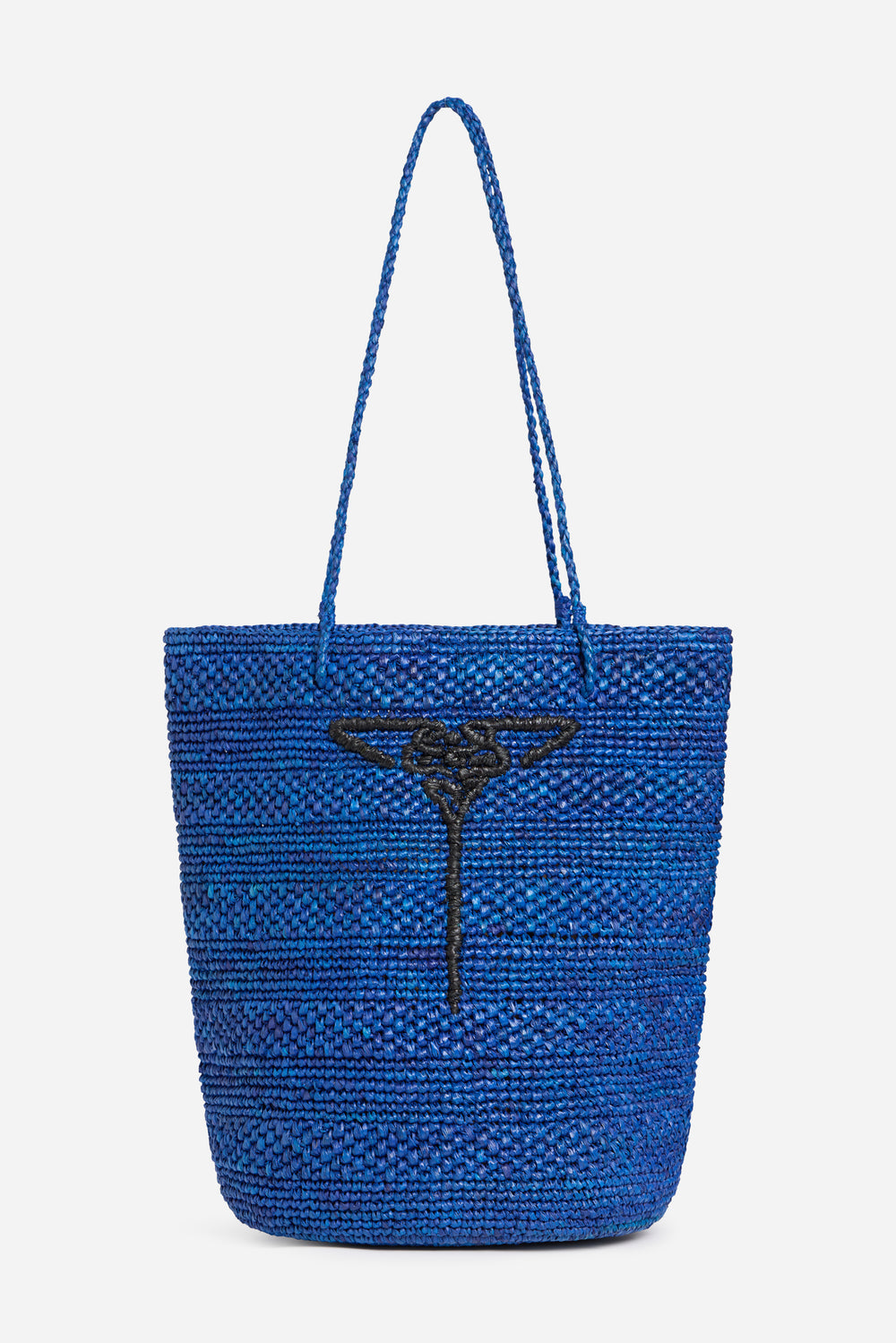 Phoebe's Blue Raffia Tote
