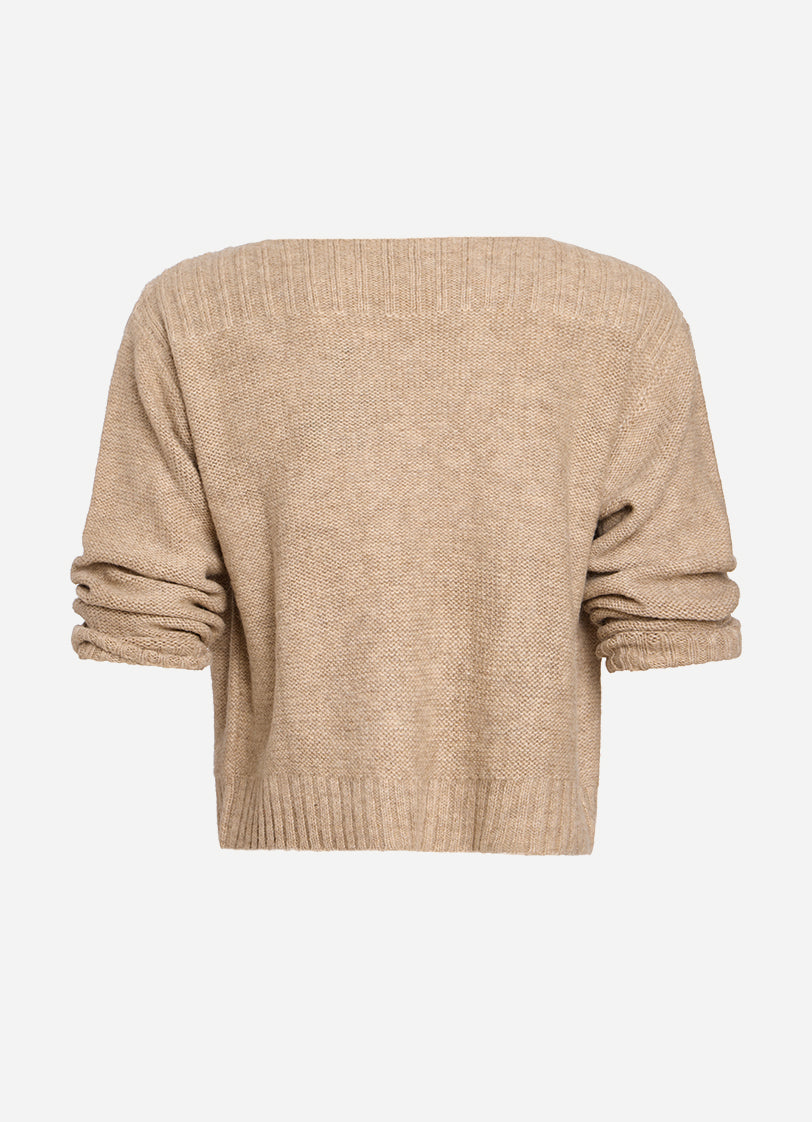 Swan Cable Knit Sweater - Merino Wool