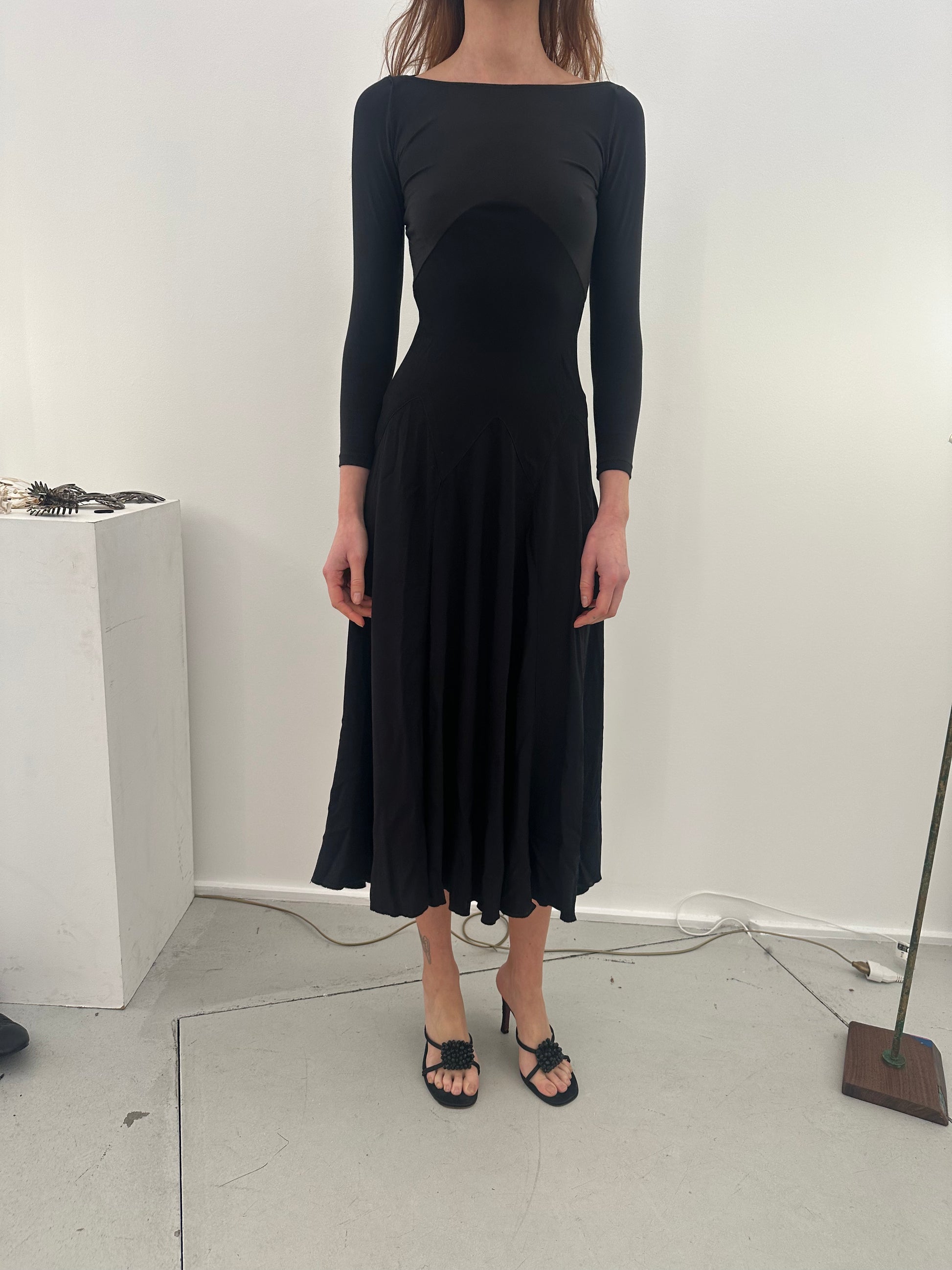Dammit Janet Bracelet Sleeve Dress - Black Dammit Janet Bracelet Sleeve Dress - Black