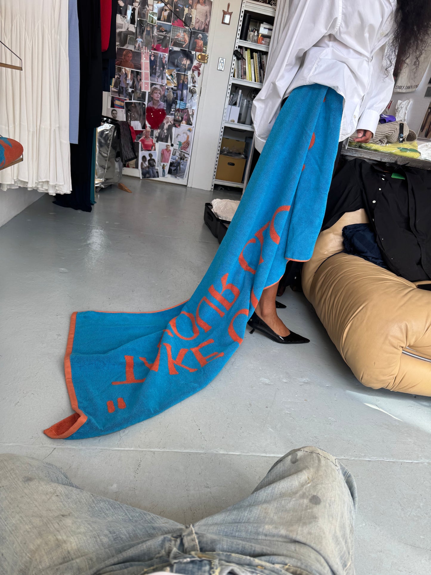 "TAKE OFF YOUR CLOTHES" - Cotton Beach Towel