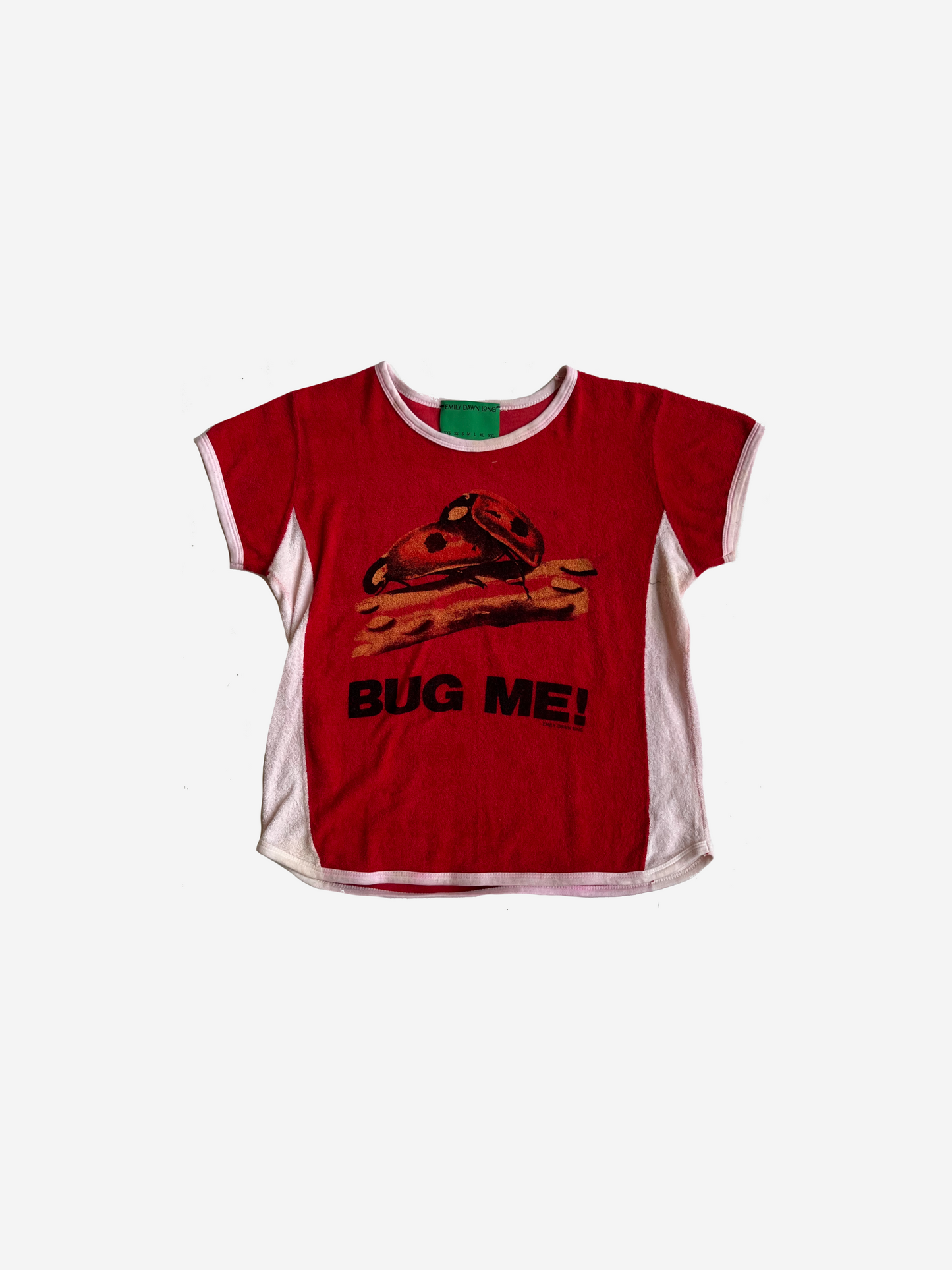 BUG ME  - Vintage Tee Red Terry Cloth_S/M