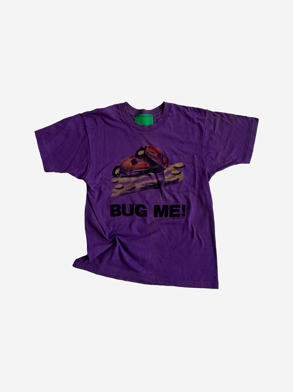 BUG ME  - Vintage Tee Cropped Purple Pocket_S/M