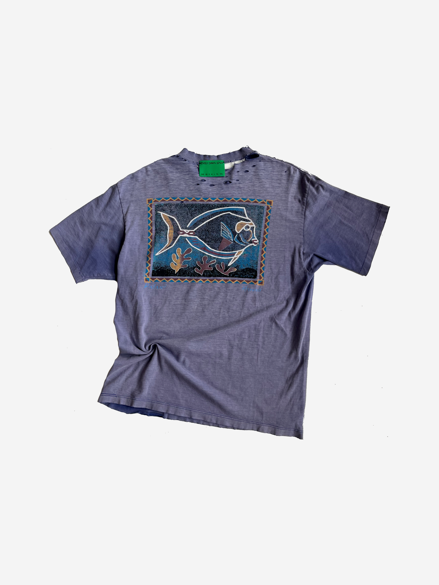 BUG ME  - Vintage Tee Purple Fish_L/XL