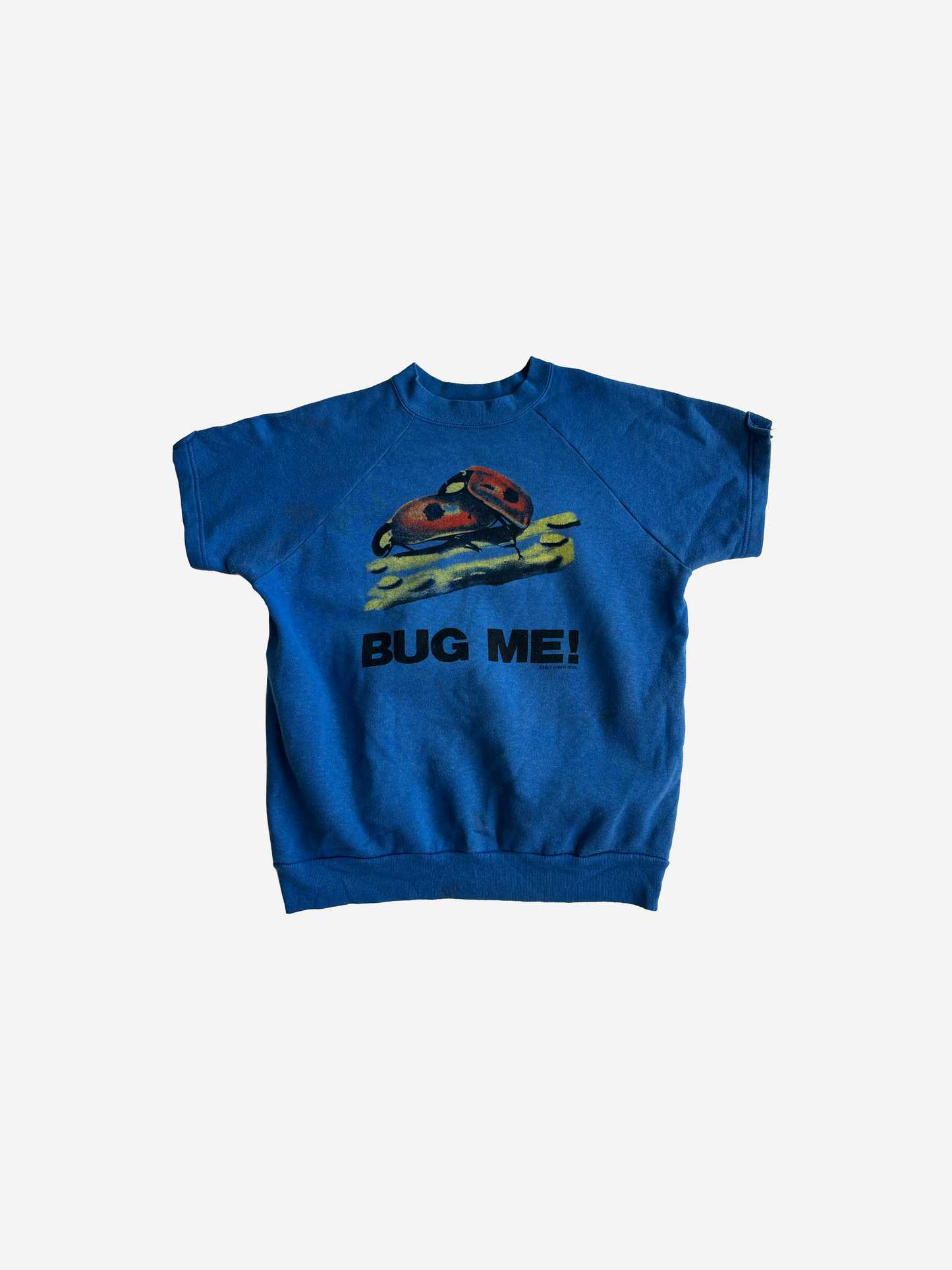 BUG ME  - Royal Blue Short Sleeve With Slit Crew_M