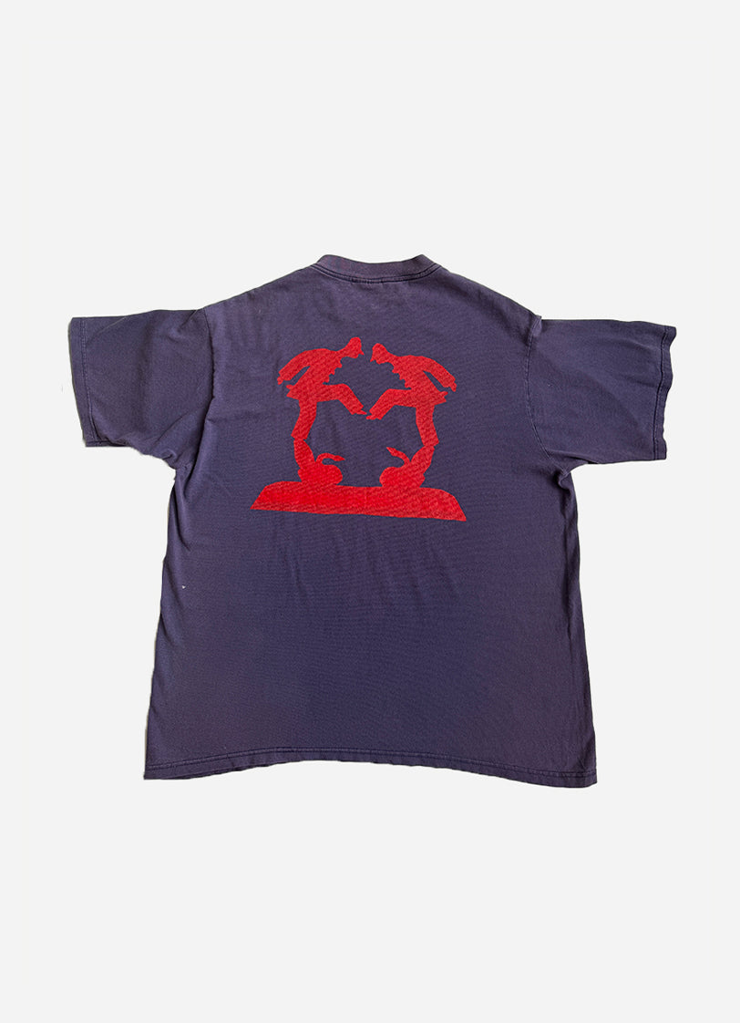 NO ONE DANCES ANYMORE - SUNBLEACHED NAVY2_Vintage tee