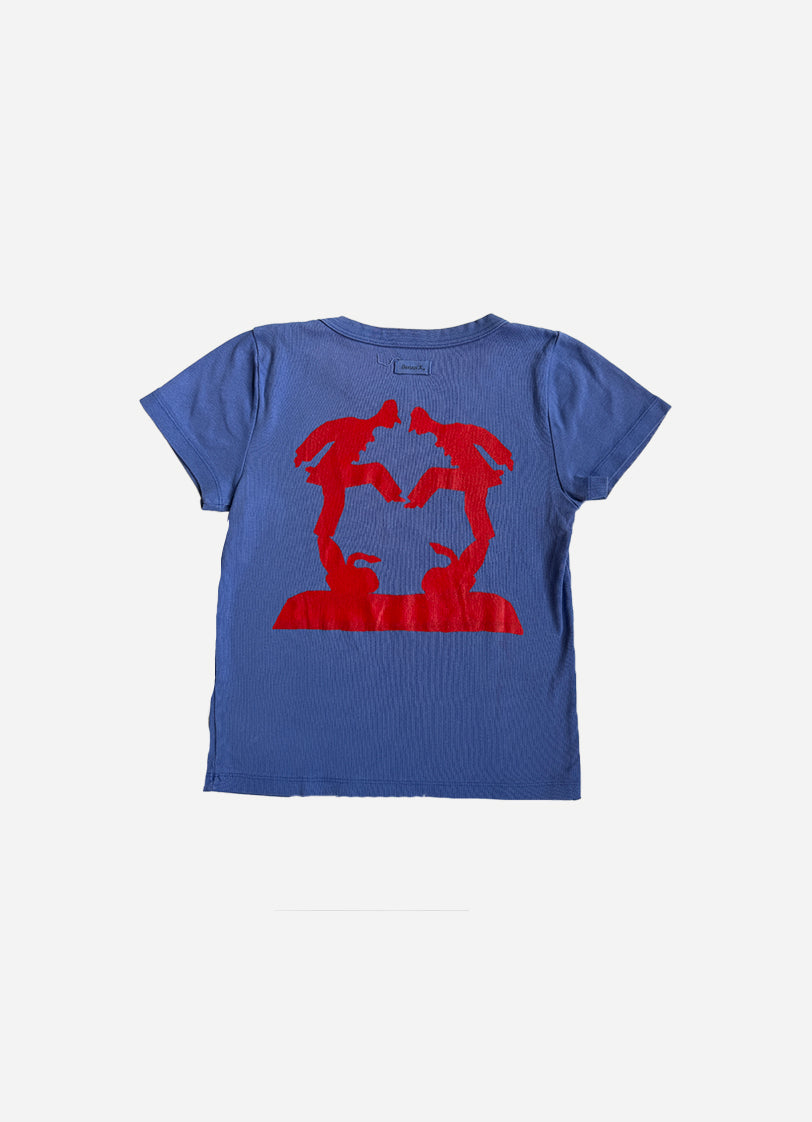 NO ONE DANCES ANYMORE - Indigo_Vintage Baby tee