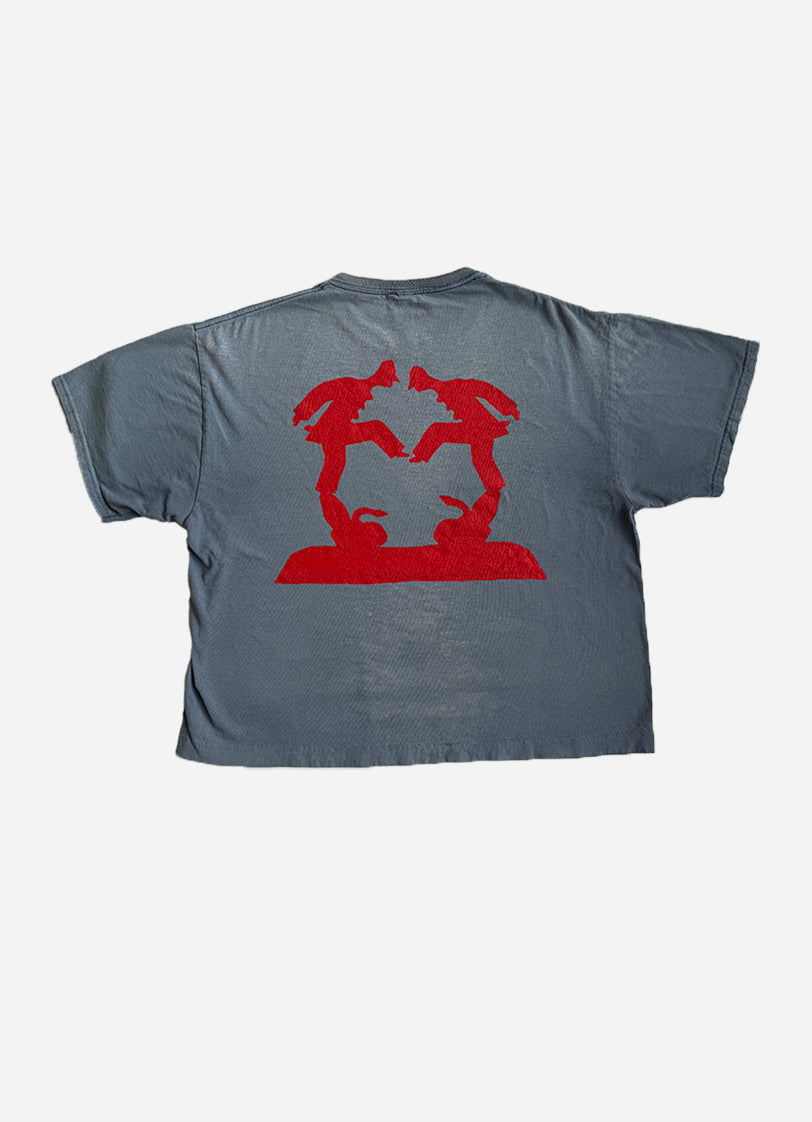 NO ONE DANCES ANYMORE - GreyBlue_Vintage tee