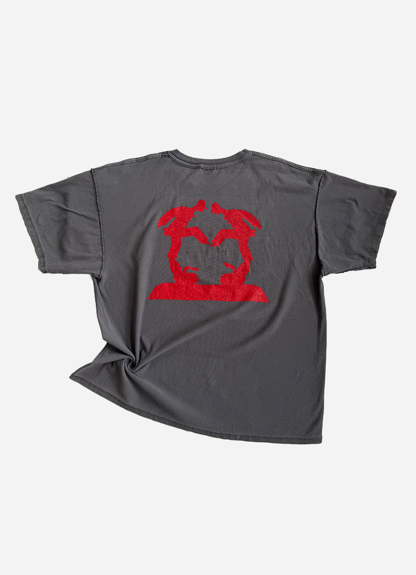 NO ONE DANCES ANYMORE - DRKGrey_Vintage tee