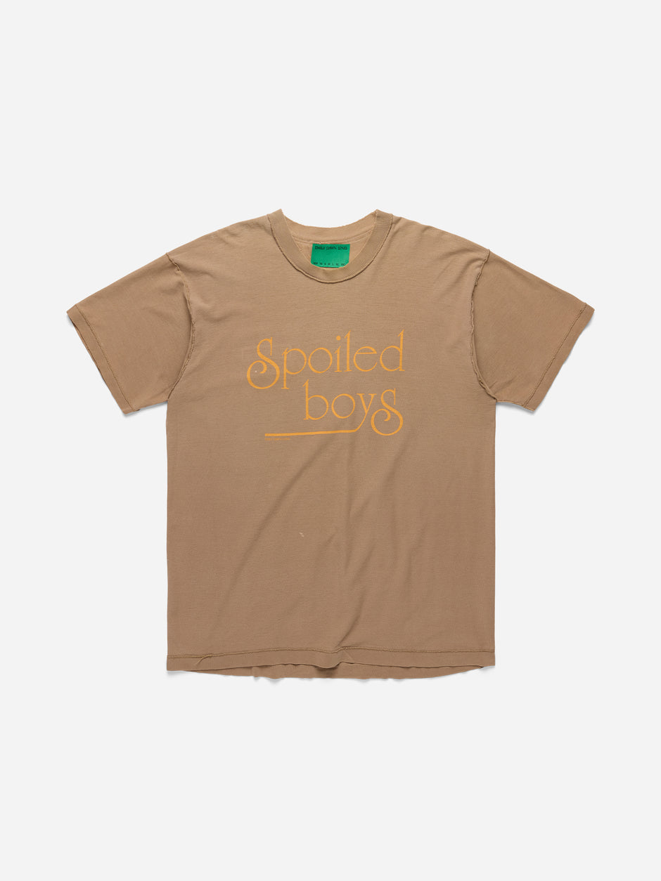 SPOILED BOYS -  Brown Tee_5thAve_L (G)