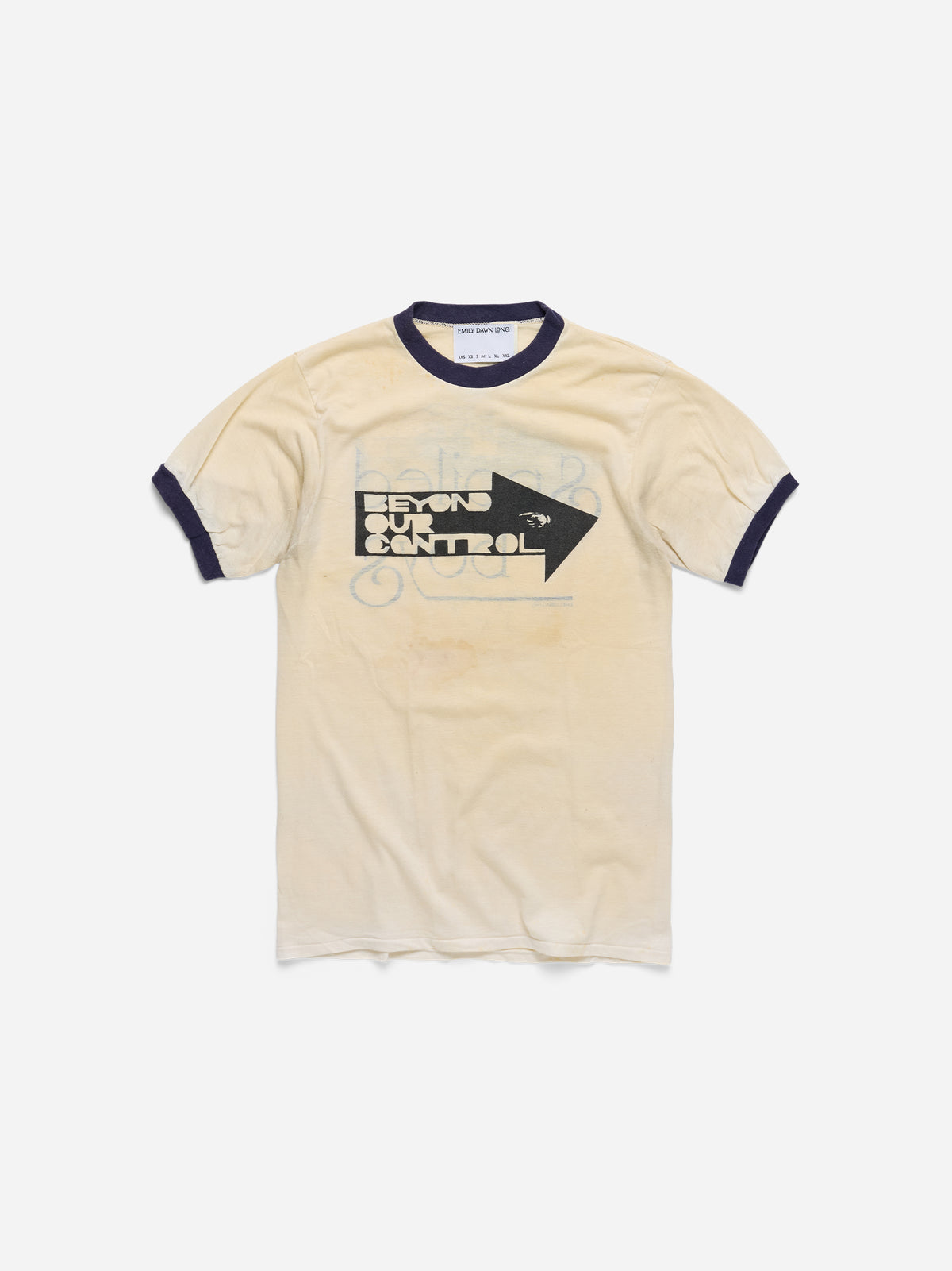 SPOILED BOYS - Cream Ringer Tee_S (A2)